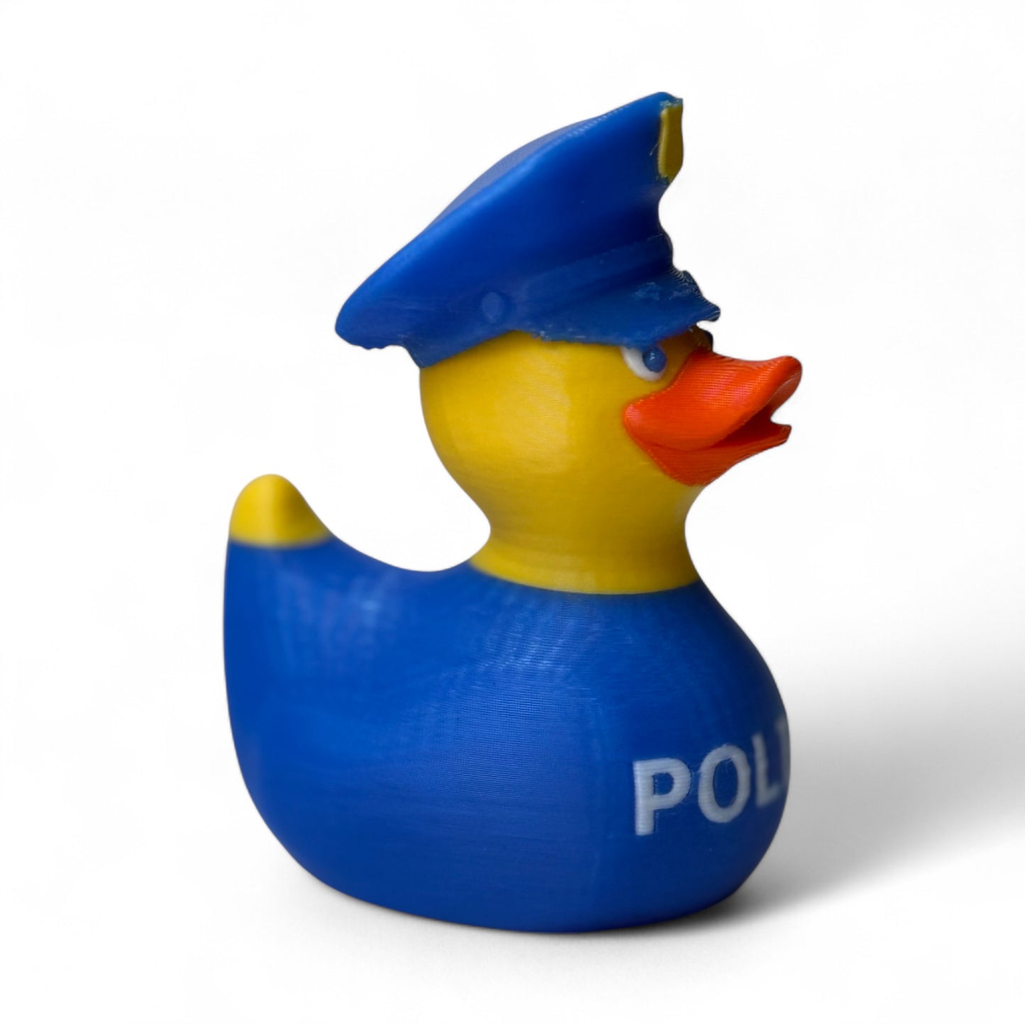 Police Duck – 3D-Printed Officer Duck with Hat, Badge & Patrol Detail for Vehicle Dashboard 3D-Printed Duck - Jeep Accessory - Rubber Duck - Great for ducking