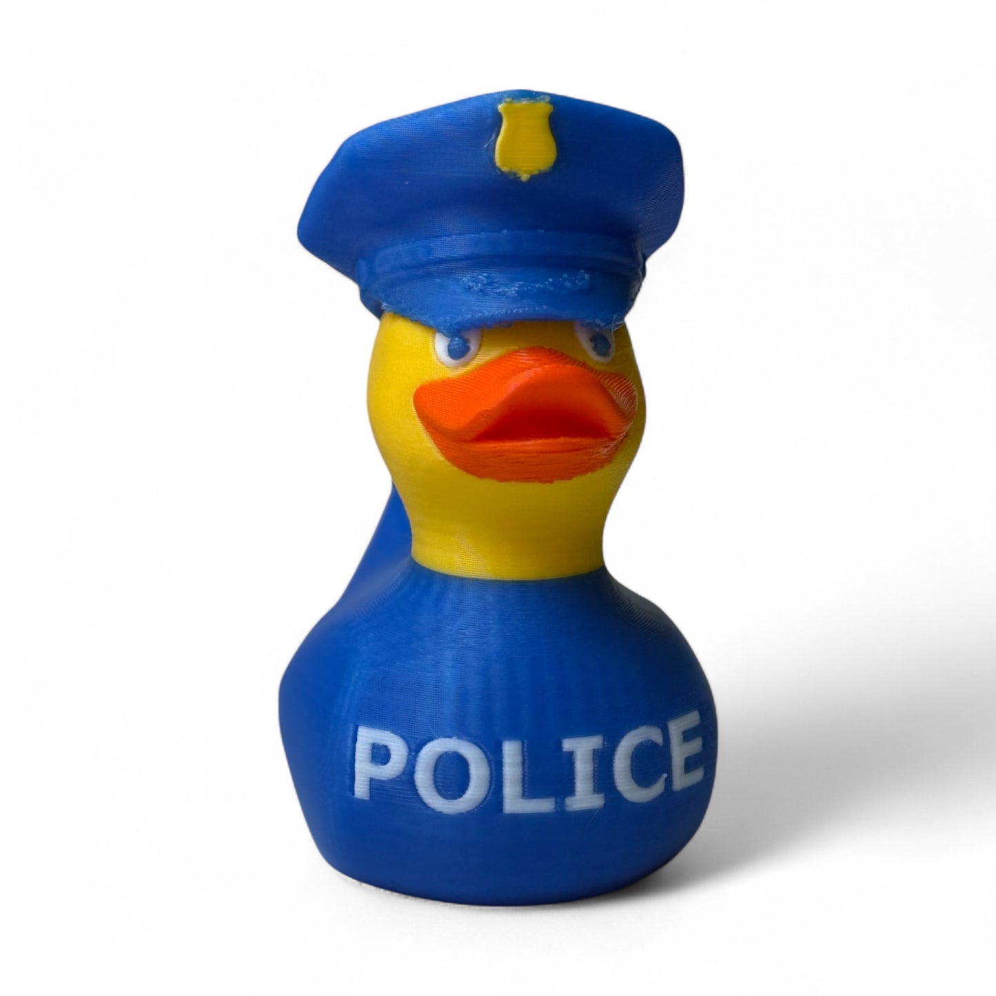 Police Duck – 3D-Printed Officer Duck with Hat, Badge & Patrol Detail for Vehicle Dashboard 3D-Printed Duck - Jeep Accessory - Rubber Duck - Great for ducking