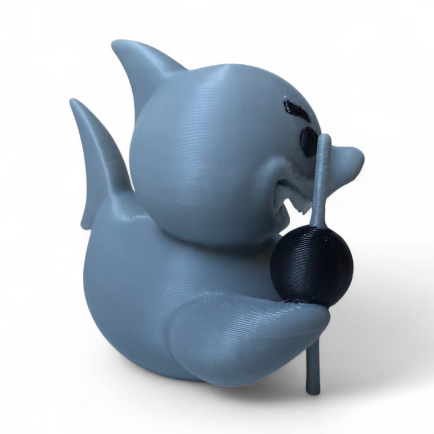 Pool Shark Duck – 3D-Printed Duck with Cue Stick, Eight Ball & Billiards Style 3D-Printed Duck - Jeep Accessory - Rubber Duck - Great for ducking