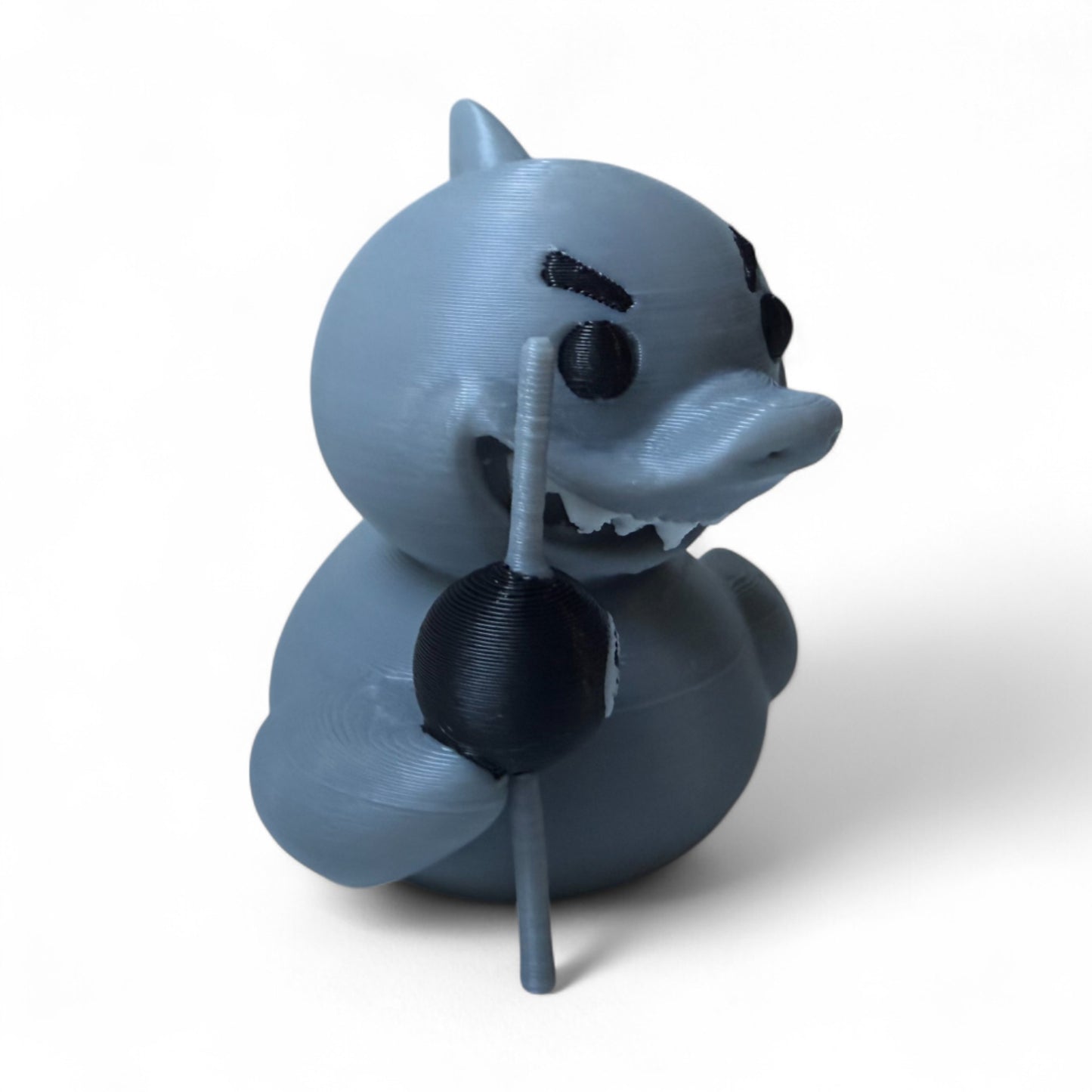 Pool Shark Duck – 3D-Printed Duck with Cue Stick, Eight Ball & Billiards Style 3D-Printed Duck - Jeep Accessory - Rubber Duck - Great for ducking