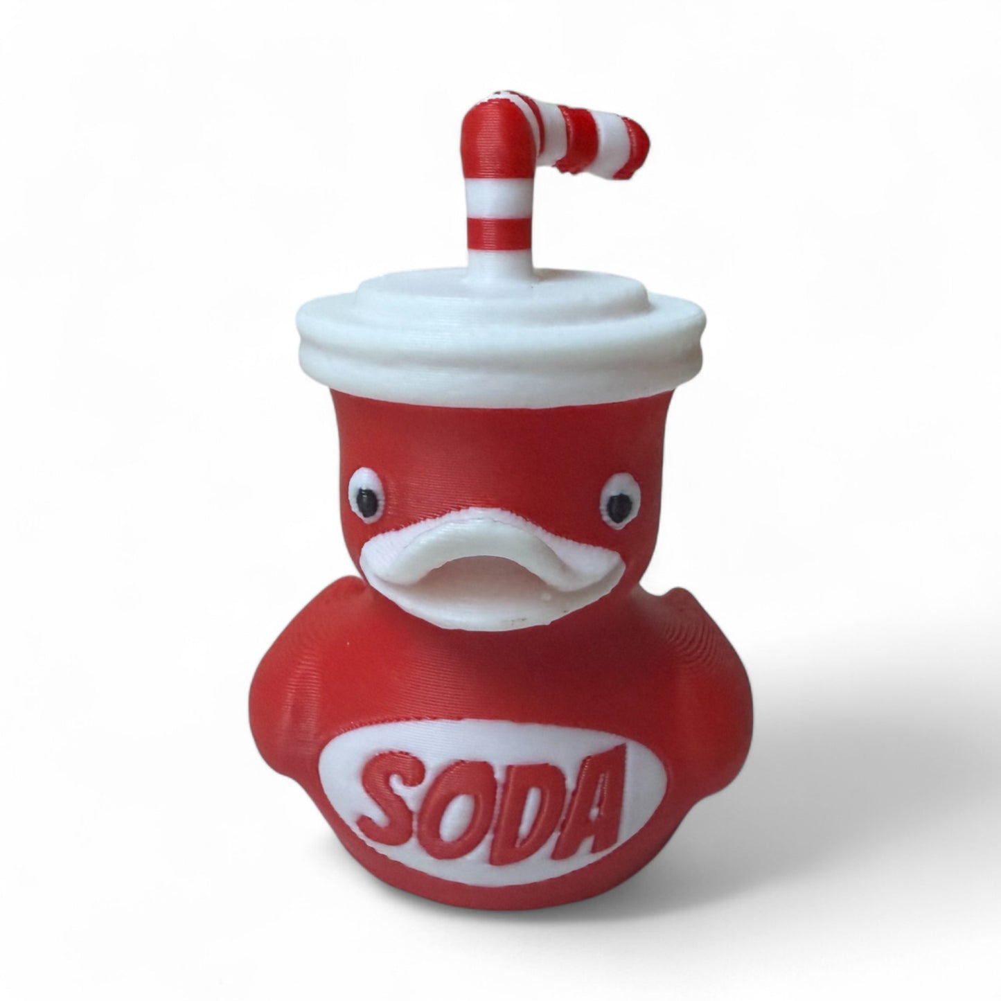 Popcorn and Soda Duck Set – 3D-Printed Snack Duo with Movie Theater Vibes 3D-Printed Duck - Jeep Accessory - Rubber Duck - Great for ducking