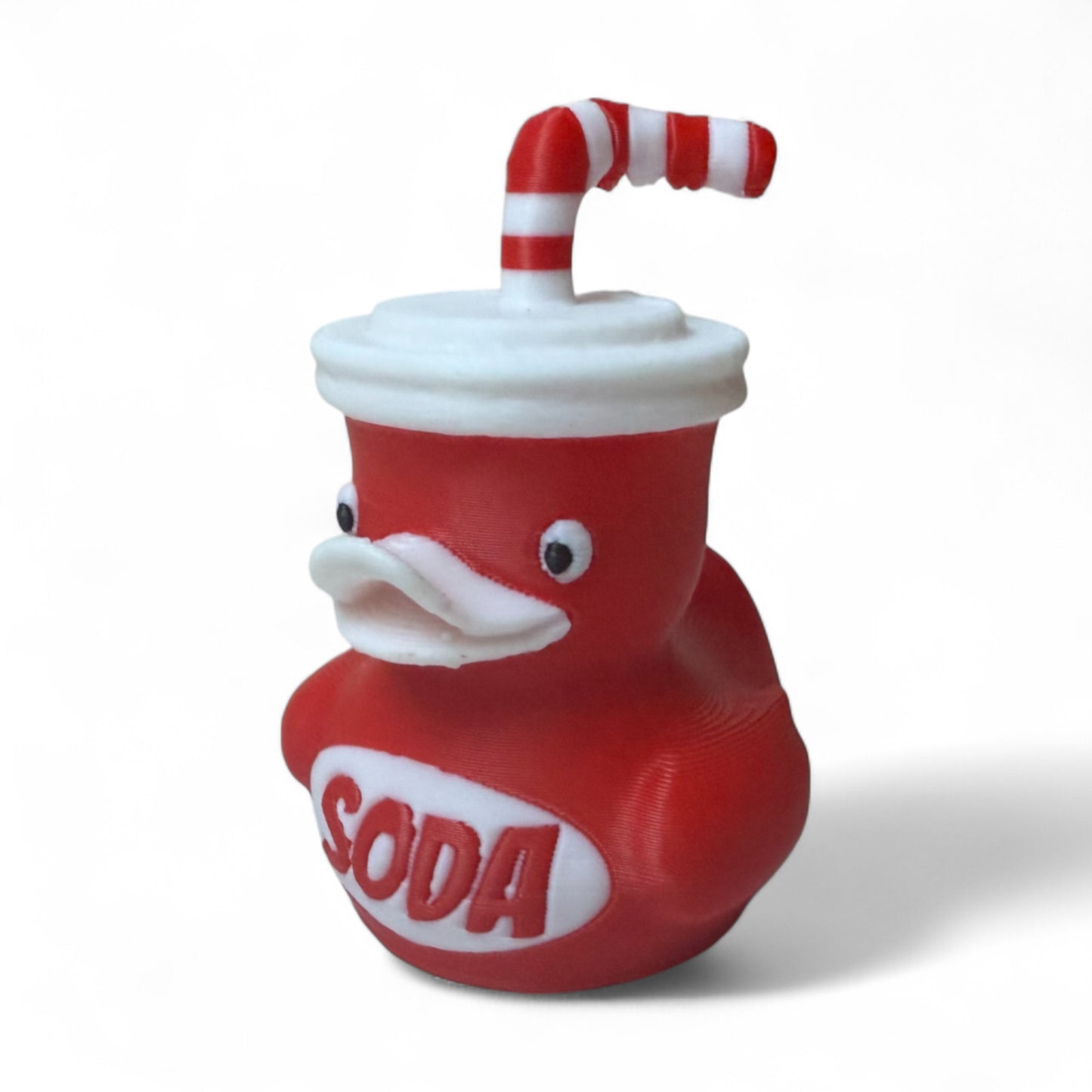 Popcorn and Soda Duck Set – 3D-Printed Snack Duo with Movie Theater Vibes 3D-Printed Duck - Jeep Accessory - Rubber Duck - Great for ducking