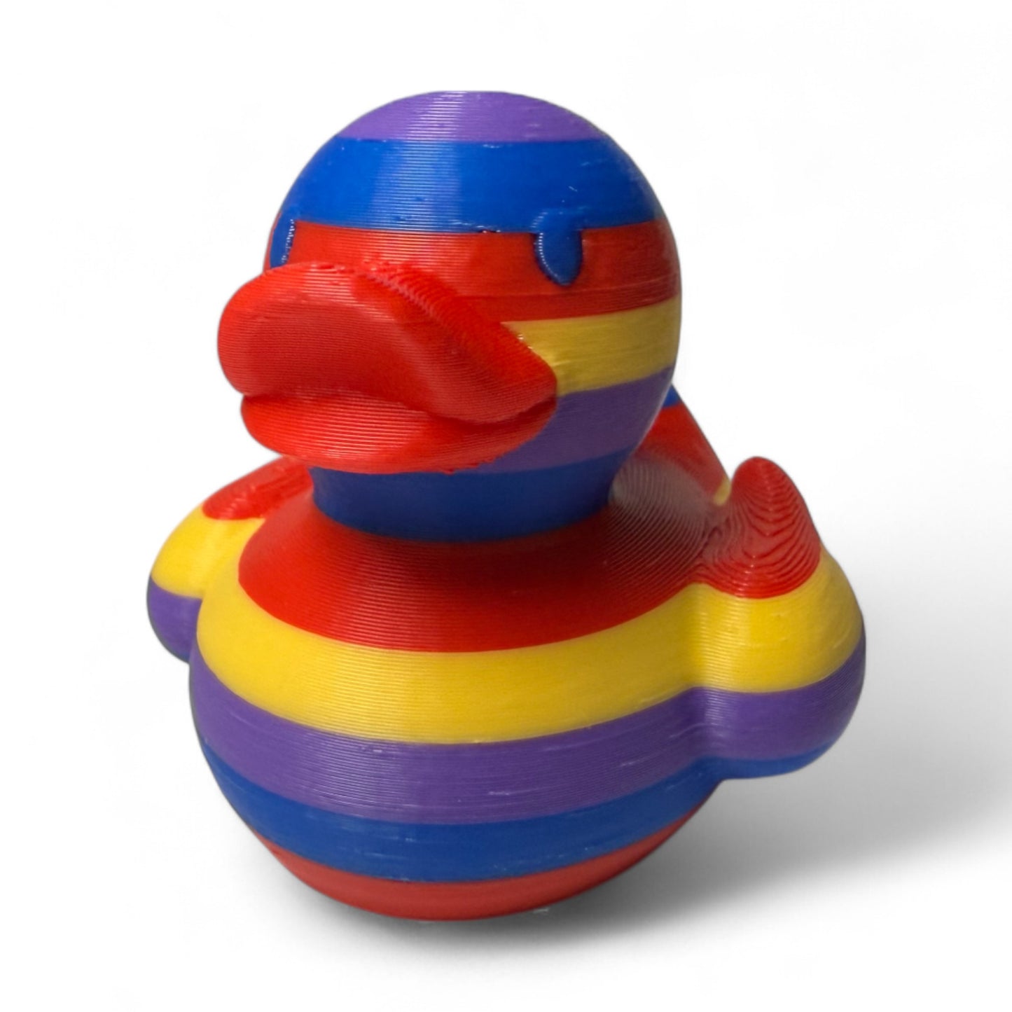 Pride Rainbow Duck – Colorful 3D Duck for Jeep Dash and LGBTQ+ Celebration 3D-Printed Duck - Jeep Accessory - Rubber Duck - Great for ducking