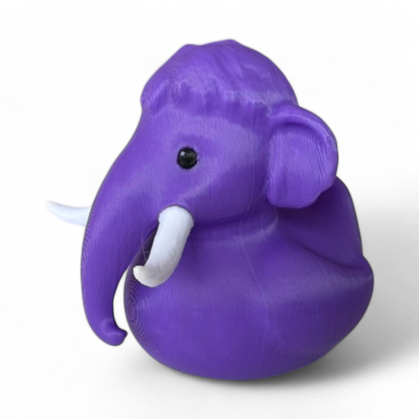 Purple Wooly Mammoth Duck – Prehistoric Quack with a Bold Twist | Erie History 3D-Printed Duck - Jeep Accessory - Rubber Duck - Great for ducking