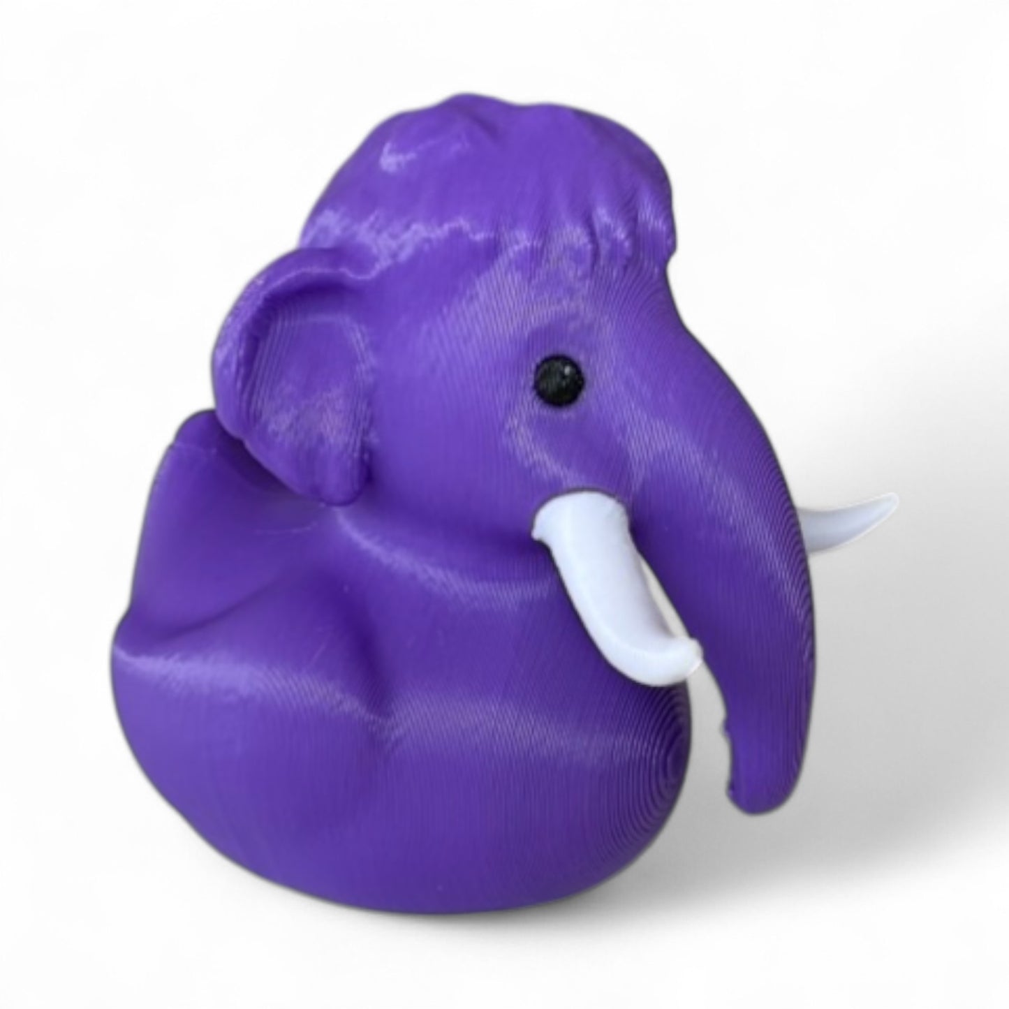 Purple Wooly Mammoth Duck – Prehistoric Quack with a Bold Twist | Erie History 3D-Printed Duck - Jeep Accessory - Rubber Duck - Great for ducking