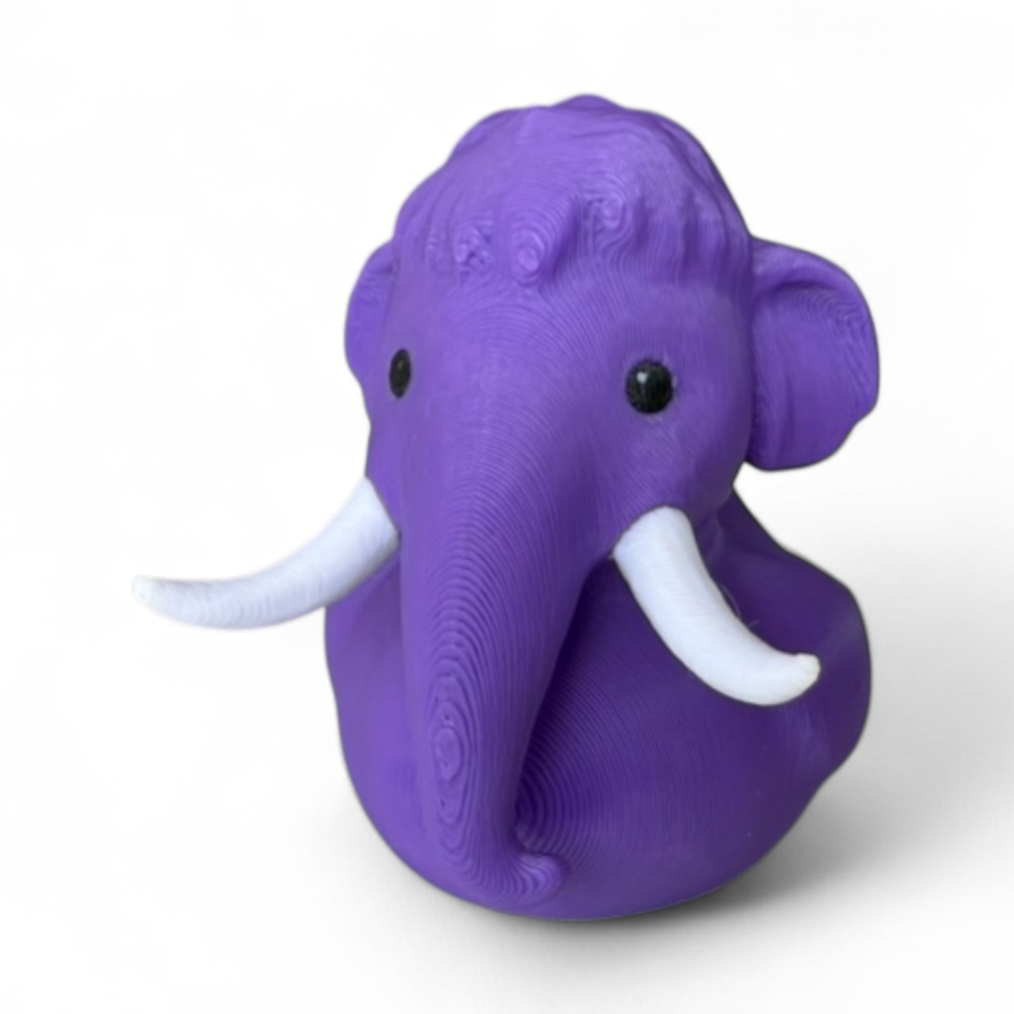 Purple Wooly Mammoth Duck – Prehistoric Quack with a Bold Twist | Erie History 3D-Printed Duck - Jeep Accessory - Rubber Duck - Great for ducking