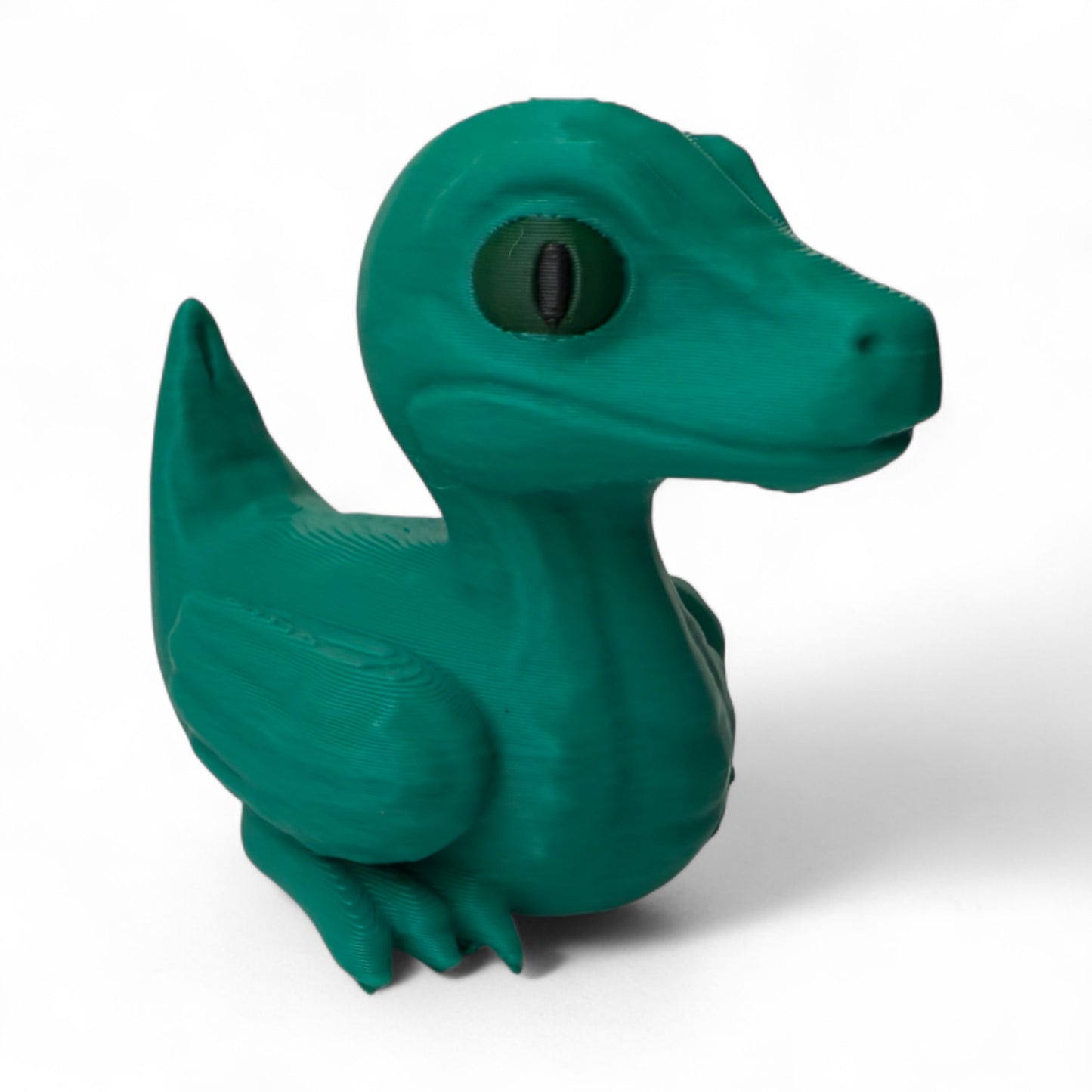 Roger the Raptor Duck – 3D-Printed Dinosaur Duck with Claws, Speed & Jurassic Swagger 3D-Printed Duck - Jeep Accessory - Rubber Duck - Great for ducking