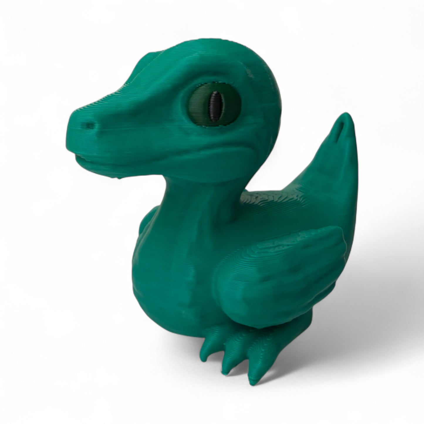 Roger the Raptor Duck – 3D-Printed Dinosaur Duck with Claws, Speed & Jurassic Swagger 3D-Printed Duck - Jeep Accessory - Rubber Duck - Great for ducking