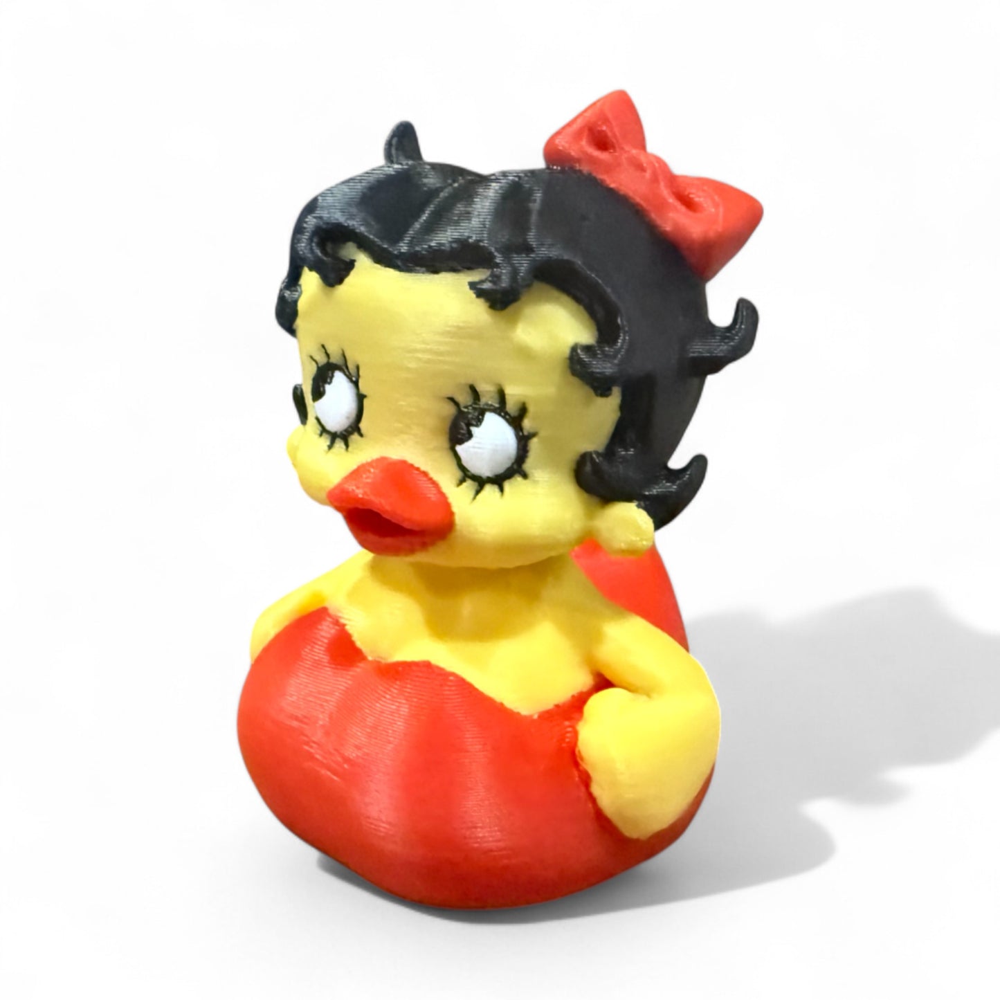 Ruby Quacklin – Glamorous Red Duck Inspired by Vintage Cartoon Icons 3D-Printed Duck - Jeep Accessory - Rubber Duck - Great for ducking