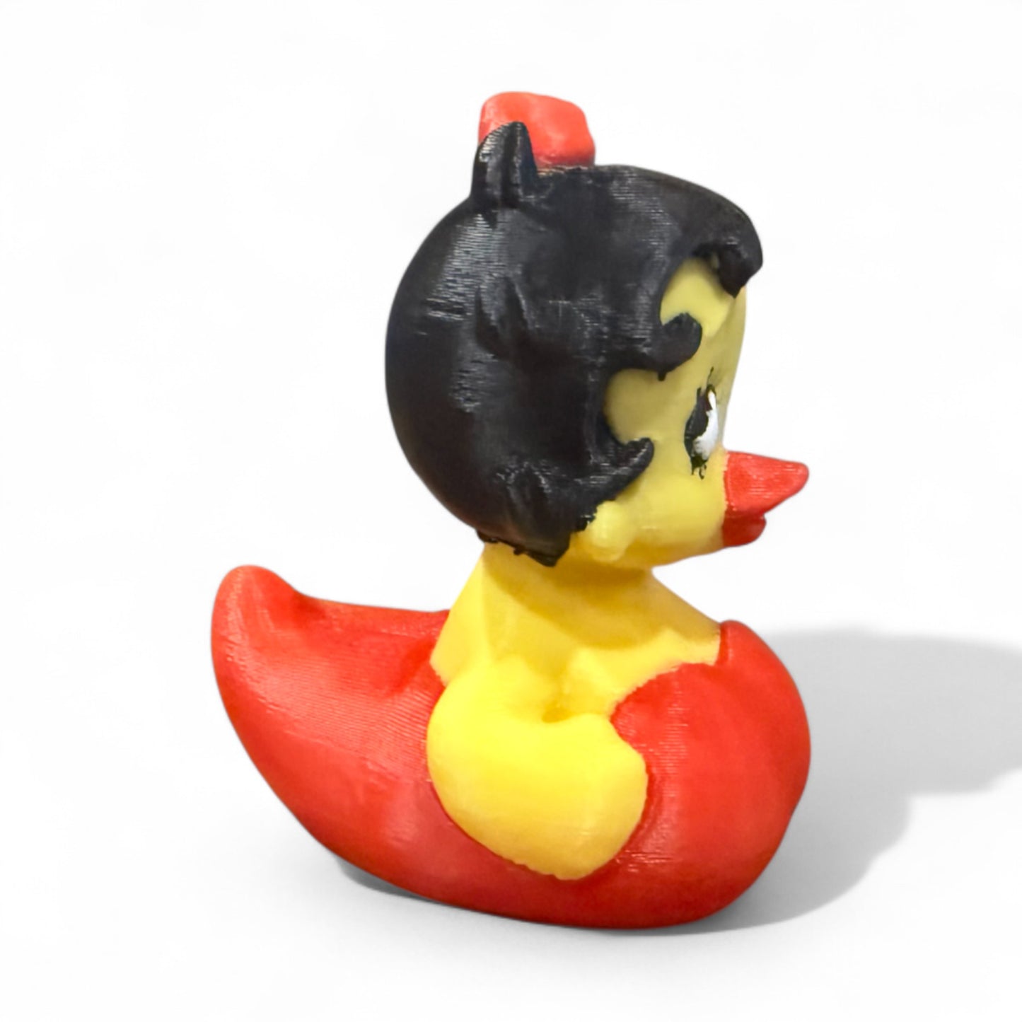 Ruby Quacklin – Glamorous Red Duck Inspired by Vintage Cartoon Icons 3D-Printed Duck - Jeep Accessory - Rubber Duck - Great for ducking