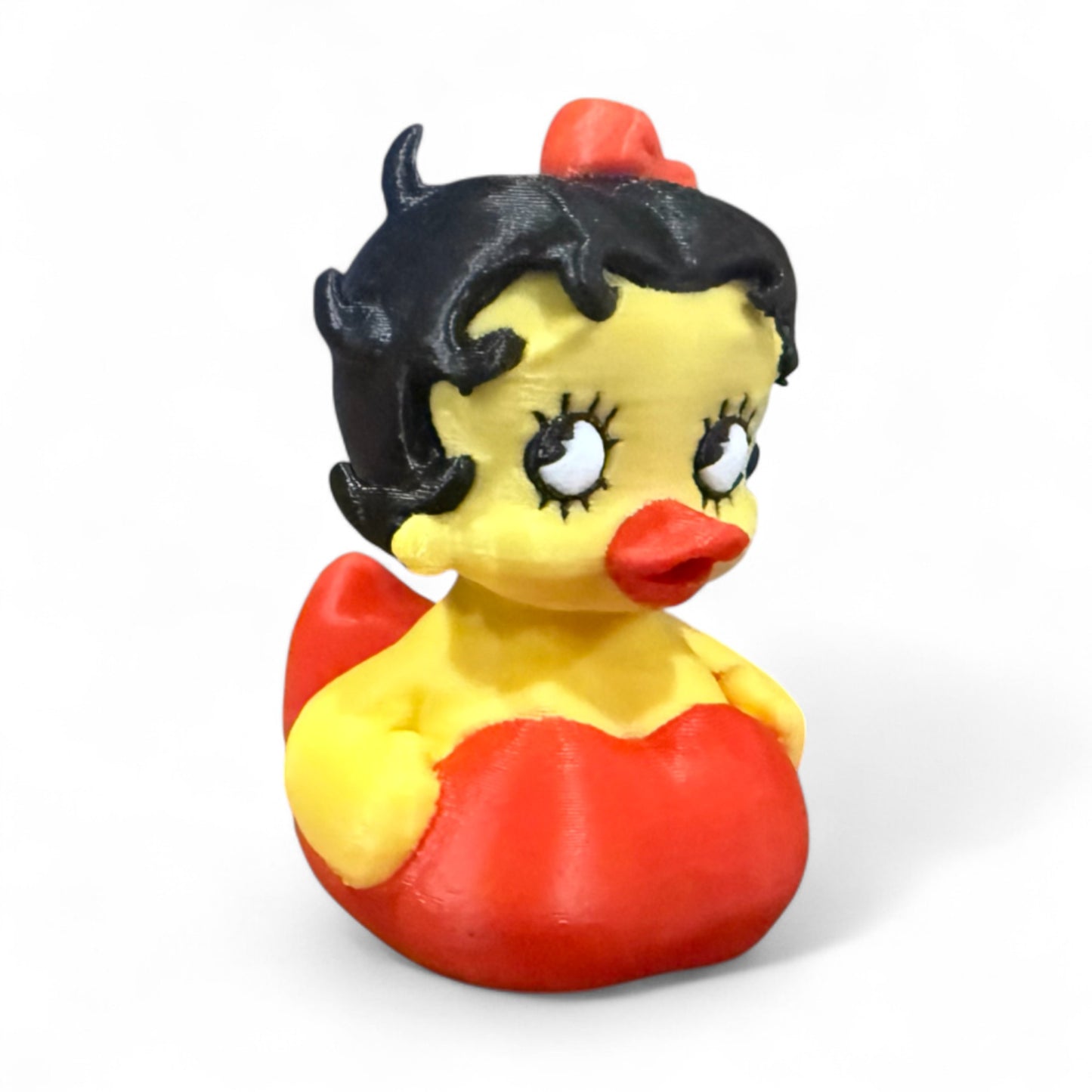 Ruby Quacklin – Glamorous Red Duck Inspired by Vintage Cartoon Icons 3D-Printed Duck - Jeep Accessory - Rubber Duck - Great for ducking