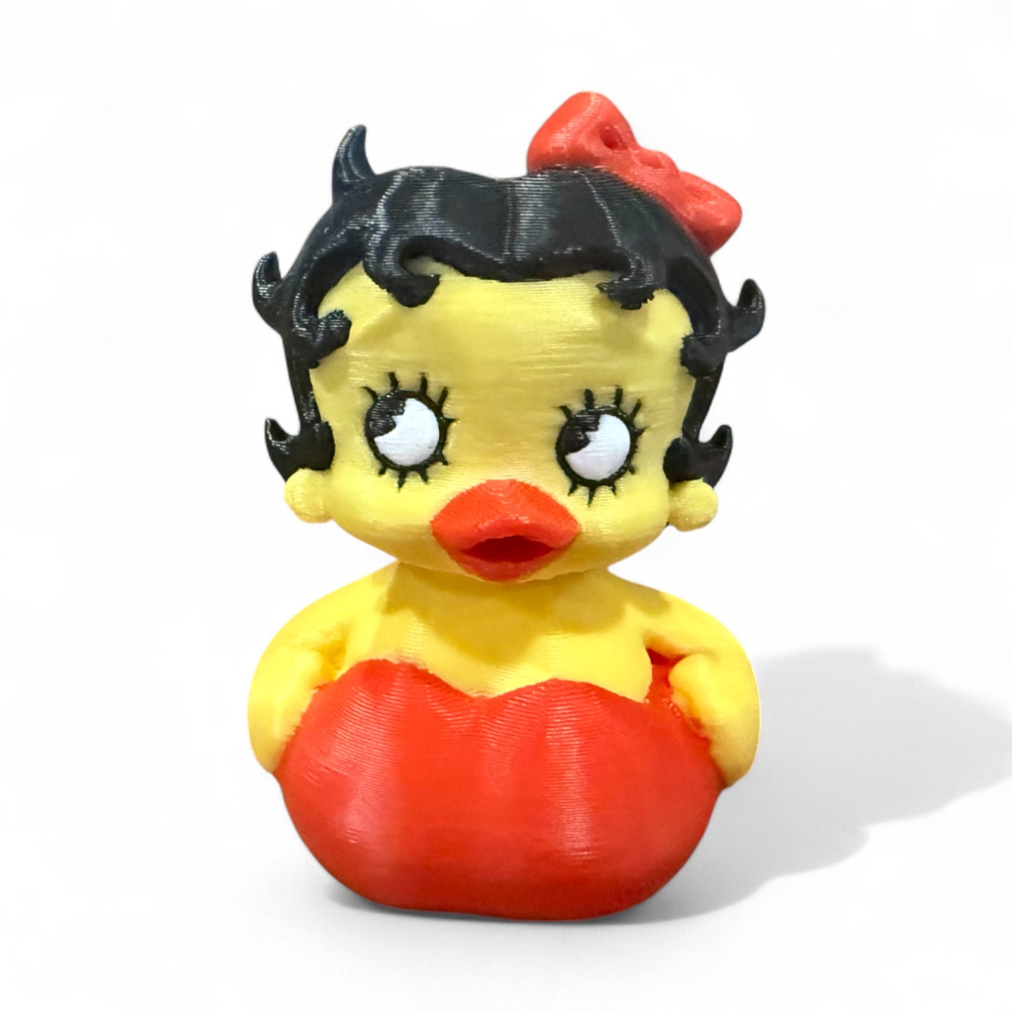 Ruby Quacklin – Glamorous Red Duck Inspired by Vintage Cartoon Icons 3D-Printed Duck - Jeep Accessory - Rubber Duck - Great for ducking