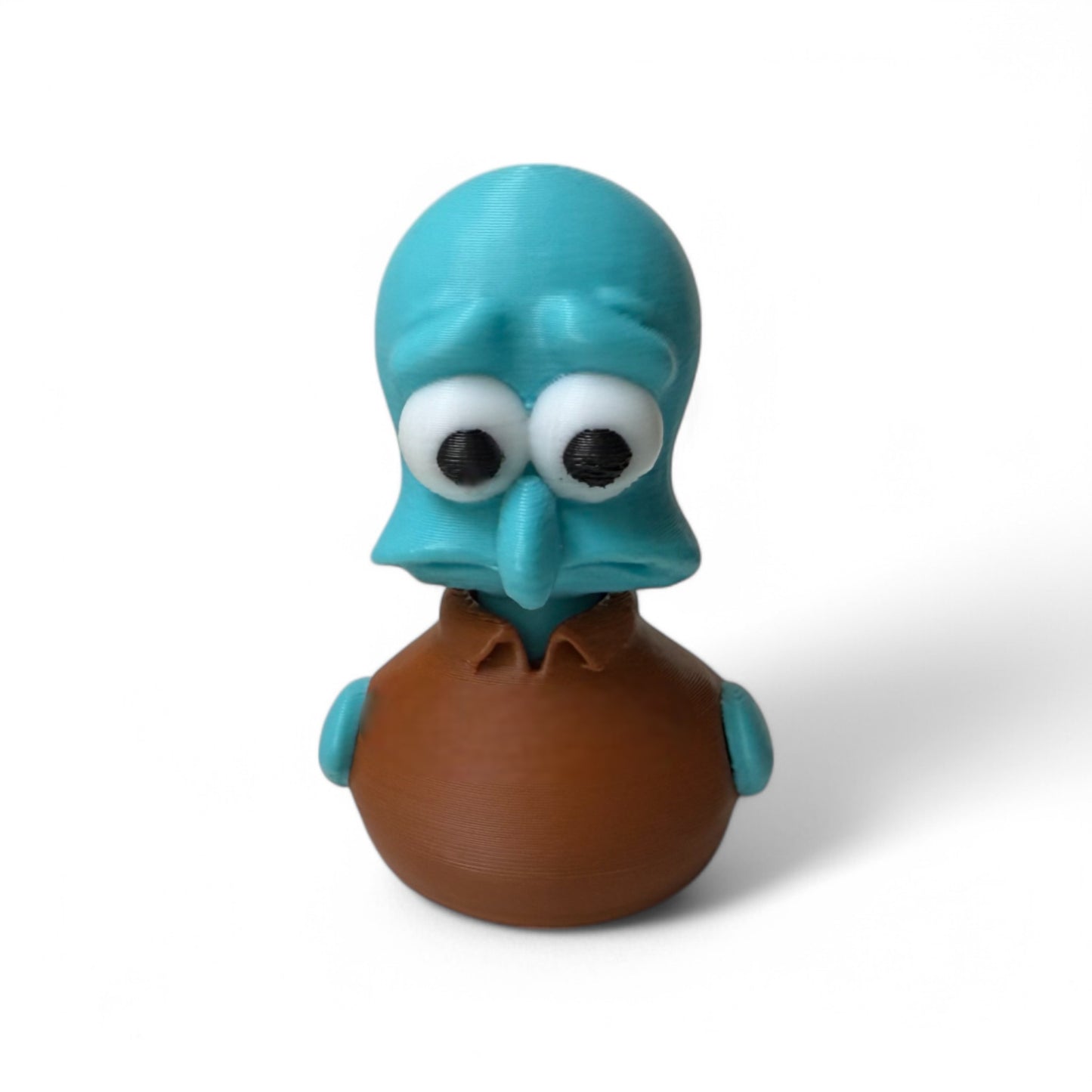 Squidward Duck – Grumpy Underwater Duck Collectible 3D-Printed Duck - Jeep Accessory - Rubber Duck - Great for ducking