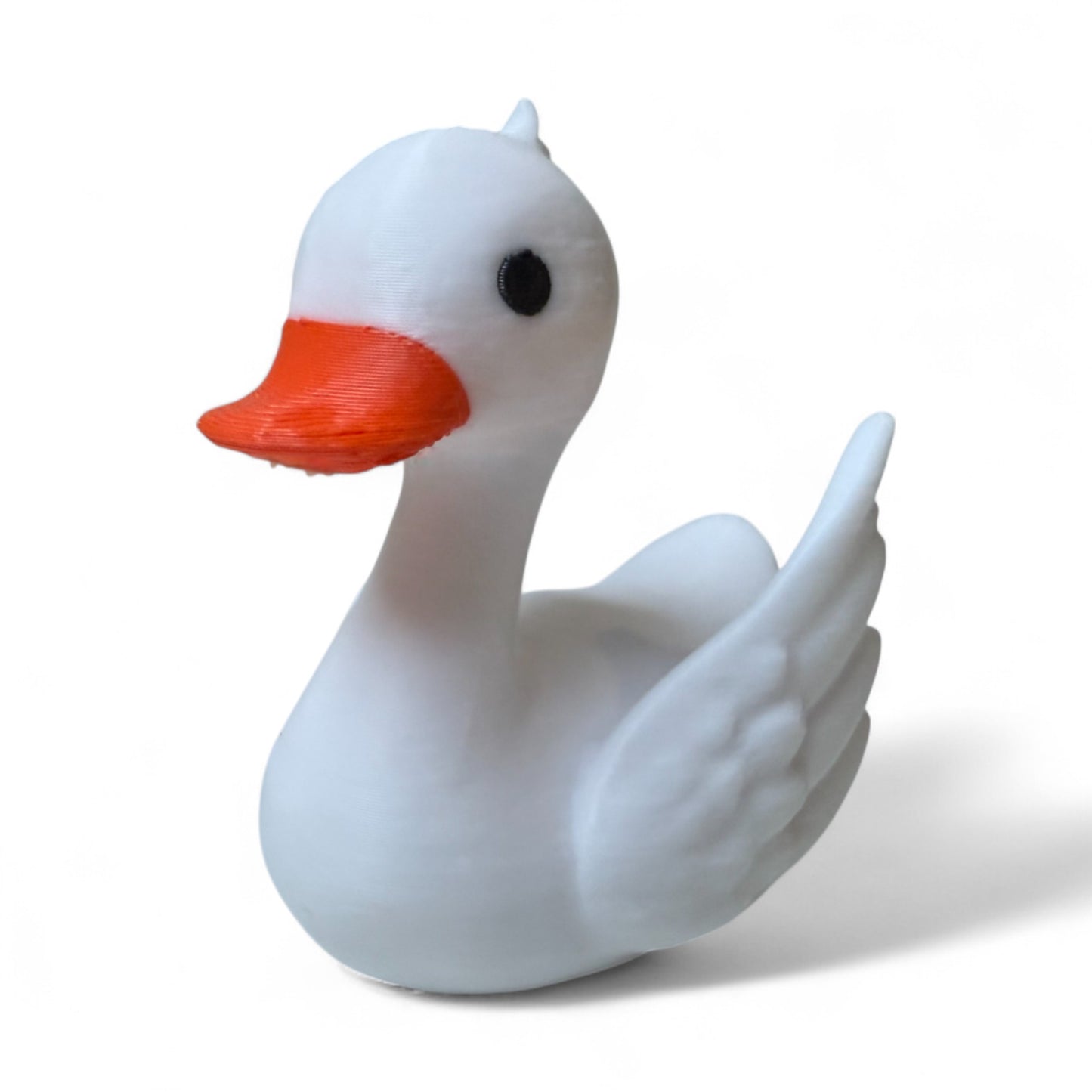 Swan Duck – Elegant 3D-Printed Duck with Graceful Feathers & Poise 3D-Printed Duck - Jeep Accessory - Rubber Duck - Great for ducking