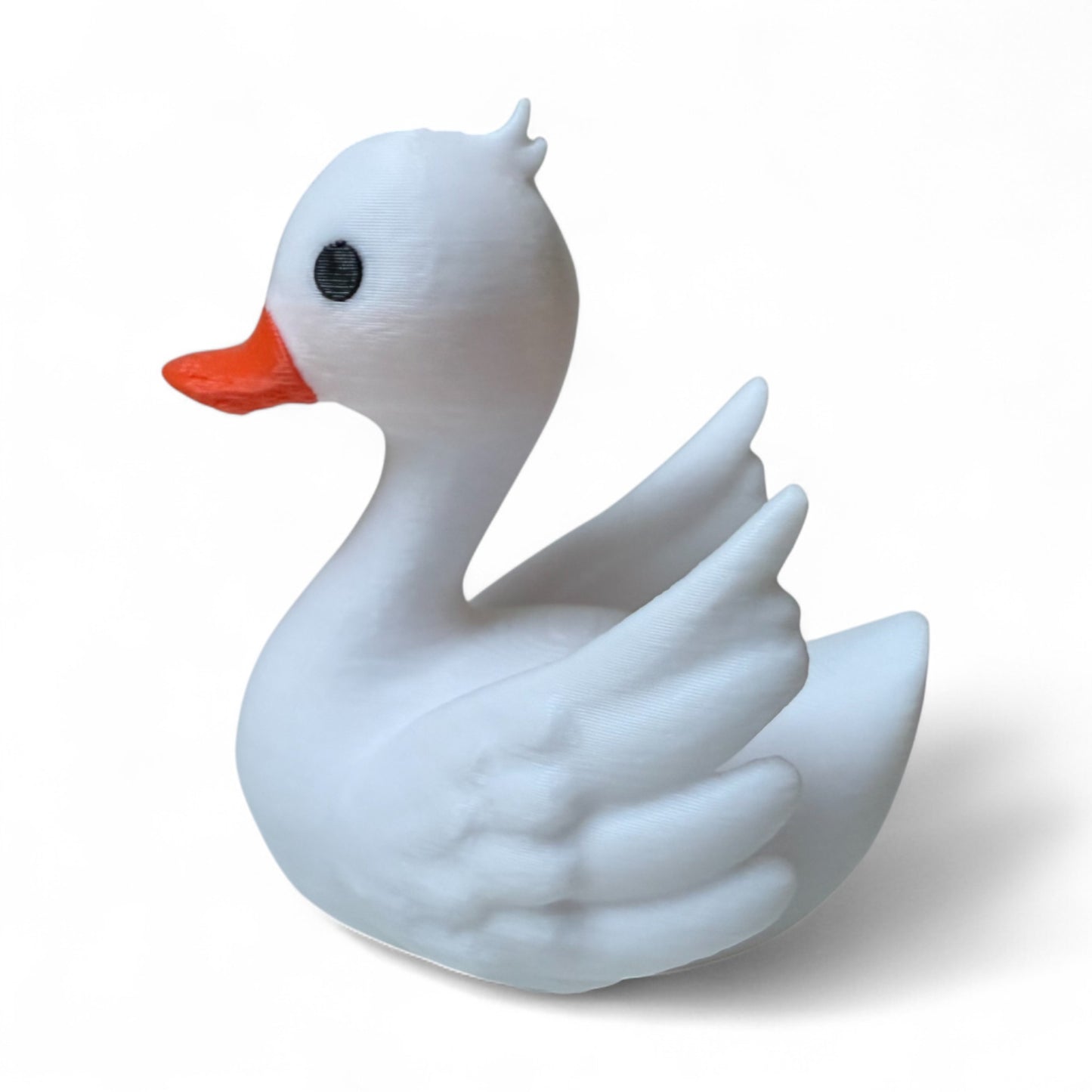 Swan Duck – Elegant 3D-Printed Duck with Graceful Feathers & Poise 3D-Printed Duck - Jeep Accessory - Rubber Duck - Great for ducking