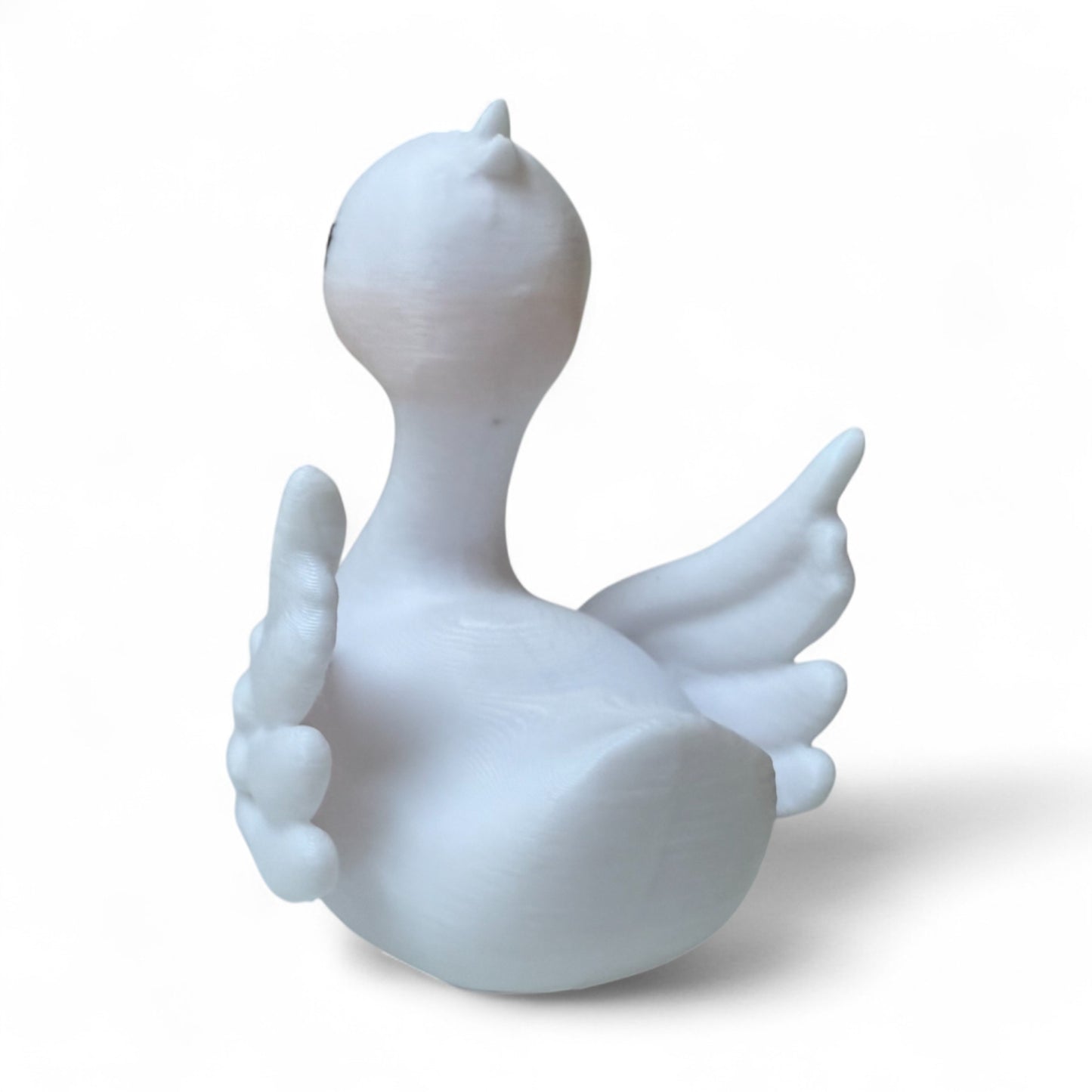 Swan Duck – Elegant 3D-Printed Duck with Graceful Feathers & Poise 3D-Printed Duck - Jeep Accessory - Rubber Duck - Great for ducking