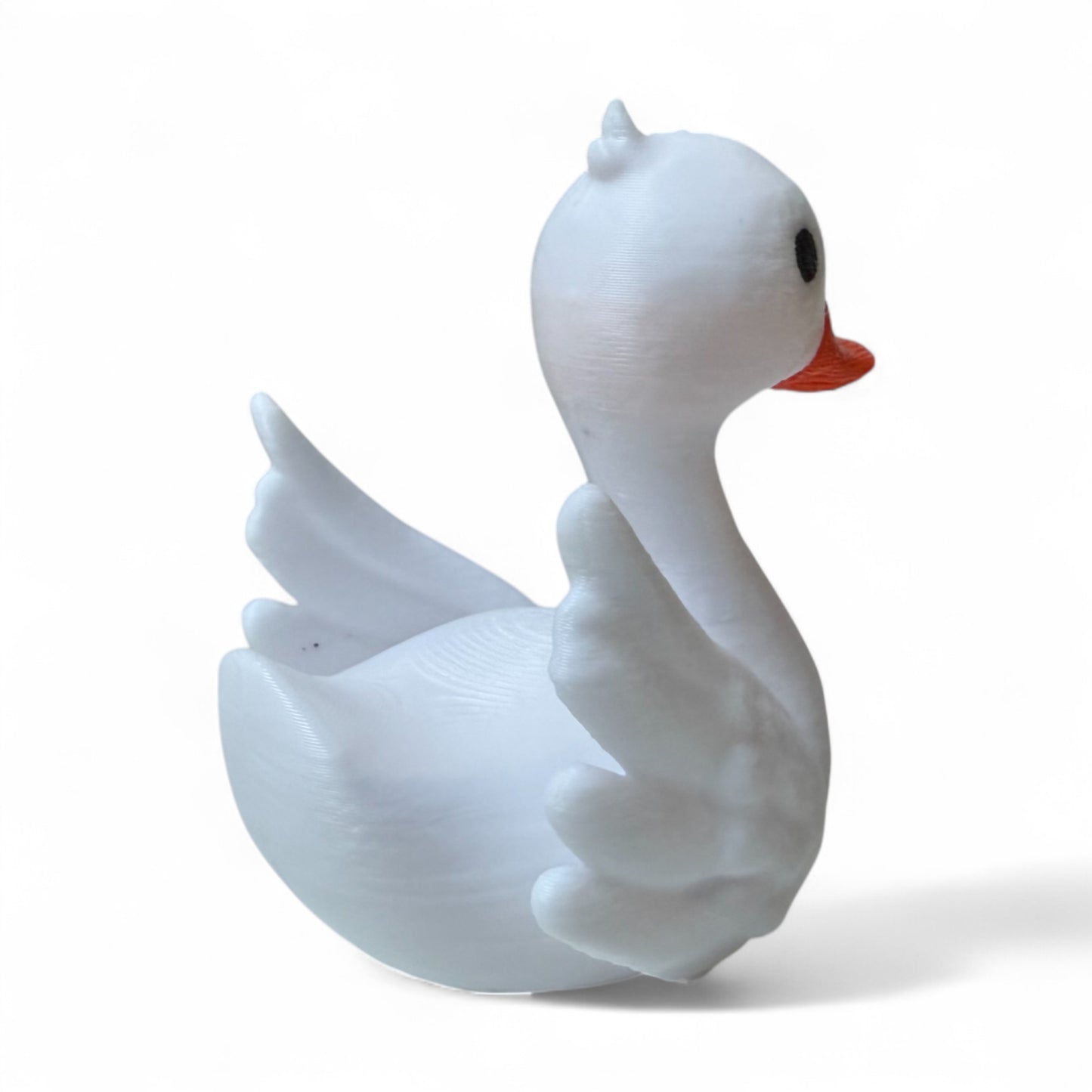 Swan Duck – Elegant 3D-Printed Duck with Graceful Feathers & Poise 3D-Printed Duck - Jeep Accessory - Rubber Duck - Great for ducking