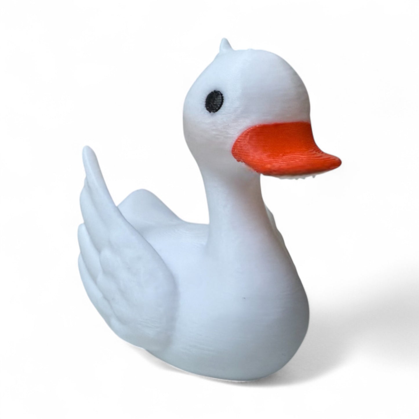 Swan Duck – Elegant 3D-Printed Duck with Graceful Feathers & Poise 3D-Printed Duck - Jeep Accessory - Rubber Duck - Great for ducking