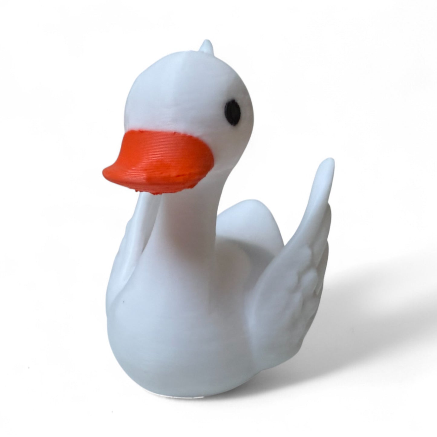 Swan Duck – Elegant 3D-Printed Duck with Graceful Feathers & Poise 3D-Printed Duck - Jeep Accessory - Rubber Duck - Great for ducking
