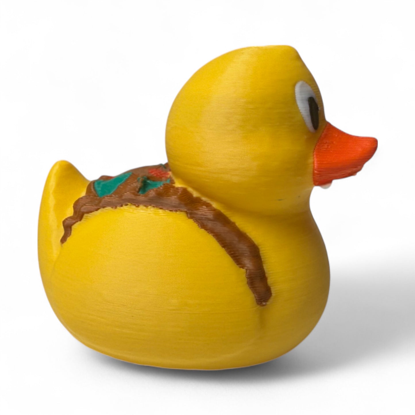 Taco Duck - Tribute to Taco Tuesday and Mexican Dishes | Dashboard Figurine 3D-Printed Duck - Jeep Accessory - Rubber Duck - Great for ducking