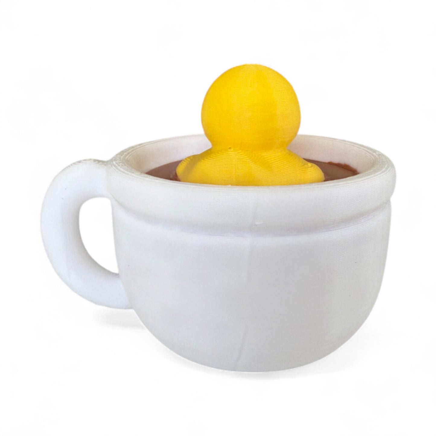 Tea Cup Duck – Floating Duck Collectible for Tea Lovers | Duck in a Cup 3D-Printed Duck - Jeep Accessory - Rubber Duck - Great for ducking