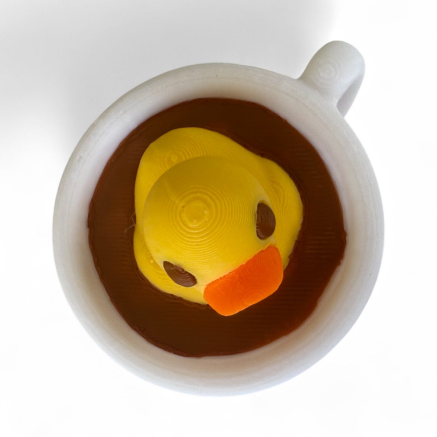 Tea Cup Duck – Floating Duck Collectible for Tea Lovers | Duck in a Cup 3D-Printed Duck - Jeep Accessory - Rubber Duck - Great for ducking