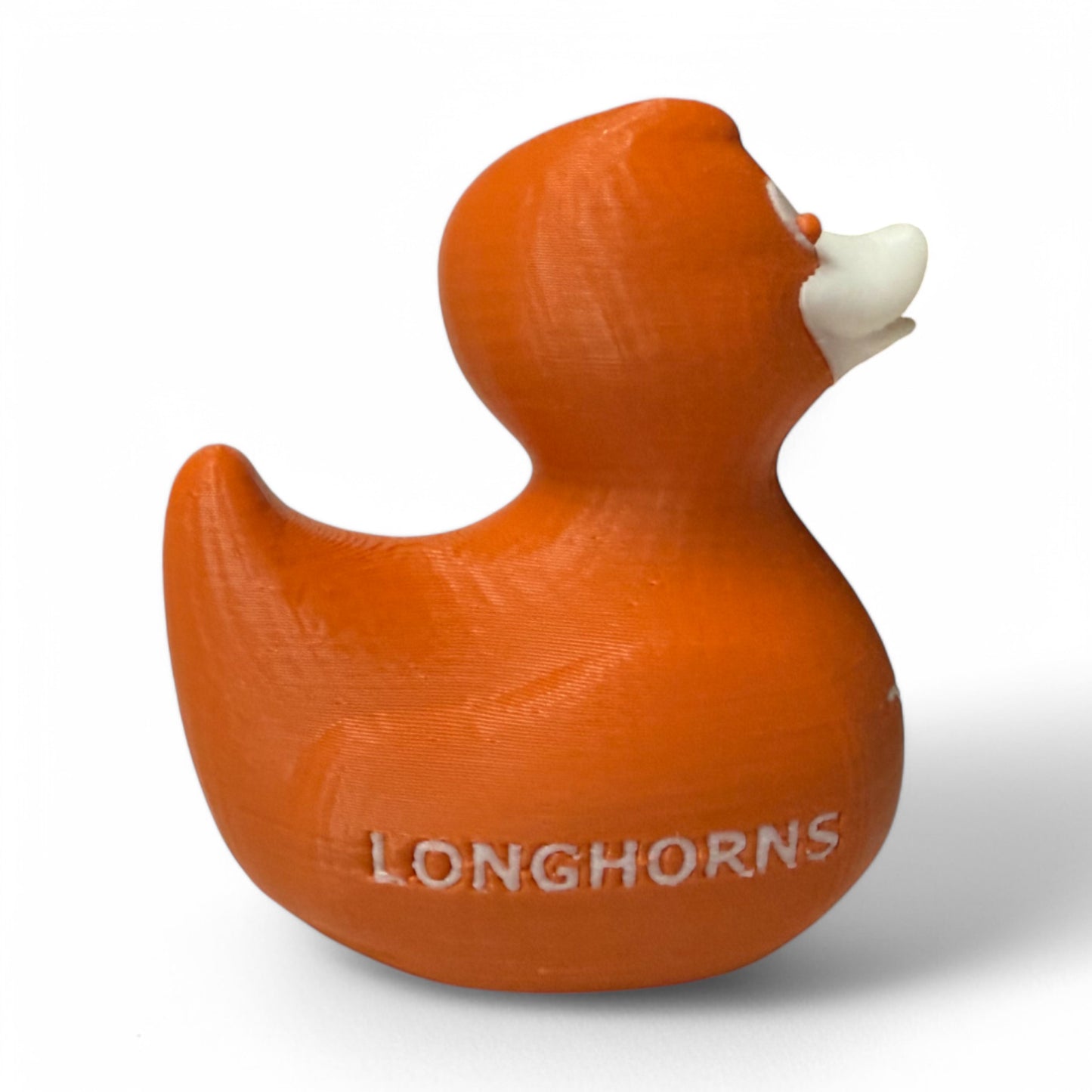 Texas Longhorn Duck – Hook ’Em Longhorns Tailgate Gift - Burnt Orange 3D-Printed Duck - Jeep Accessory - Rubber Duck - Great for ducking
