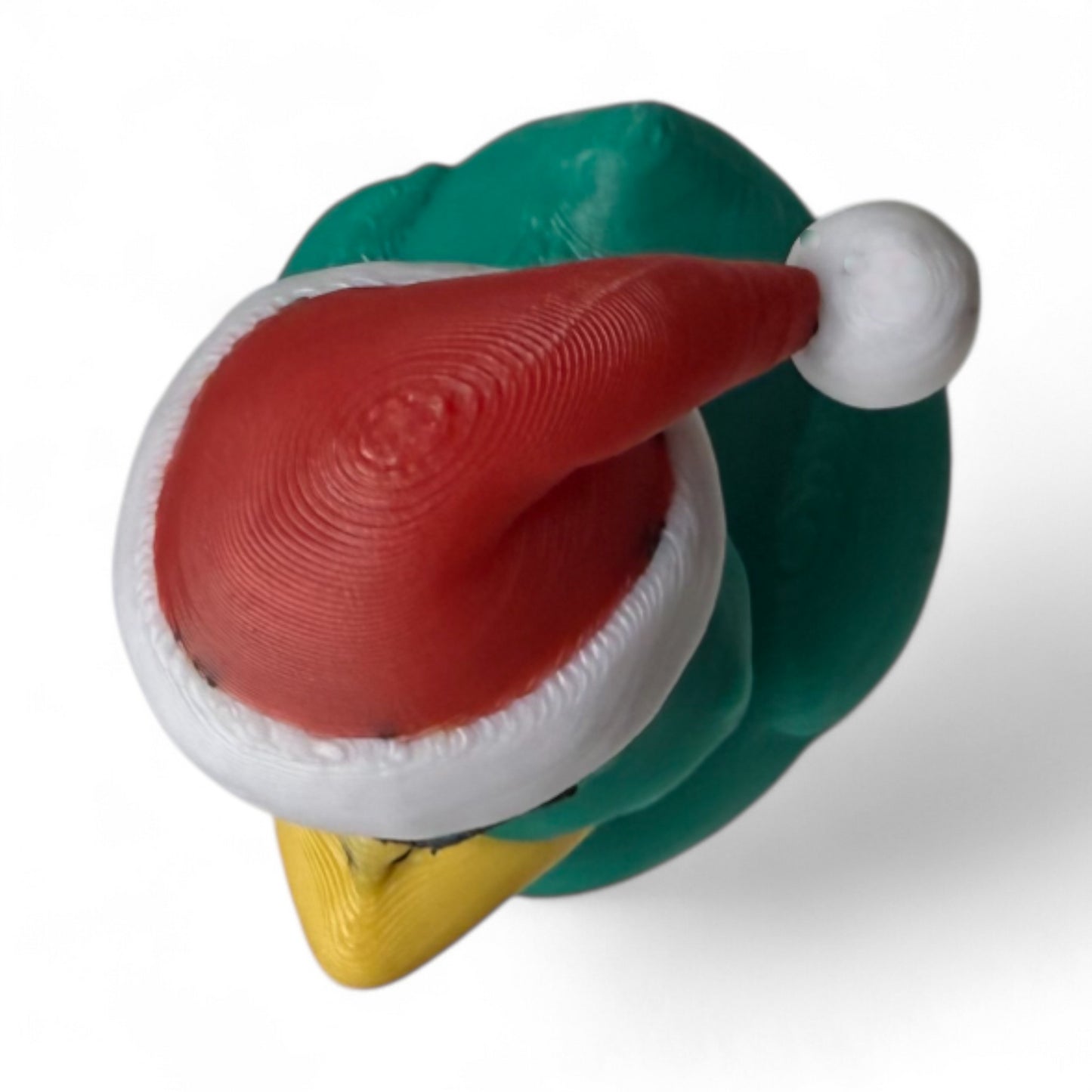 The Grumpy Green Christmas Duck: A Festive Adventure Companion 3D-Printed Duck - Jeep Accessory - Rubber Duck - Great for ducking