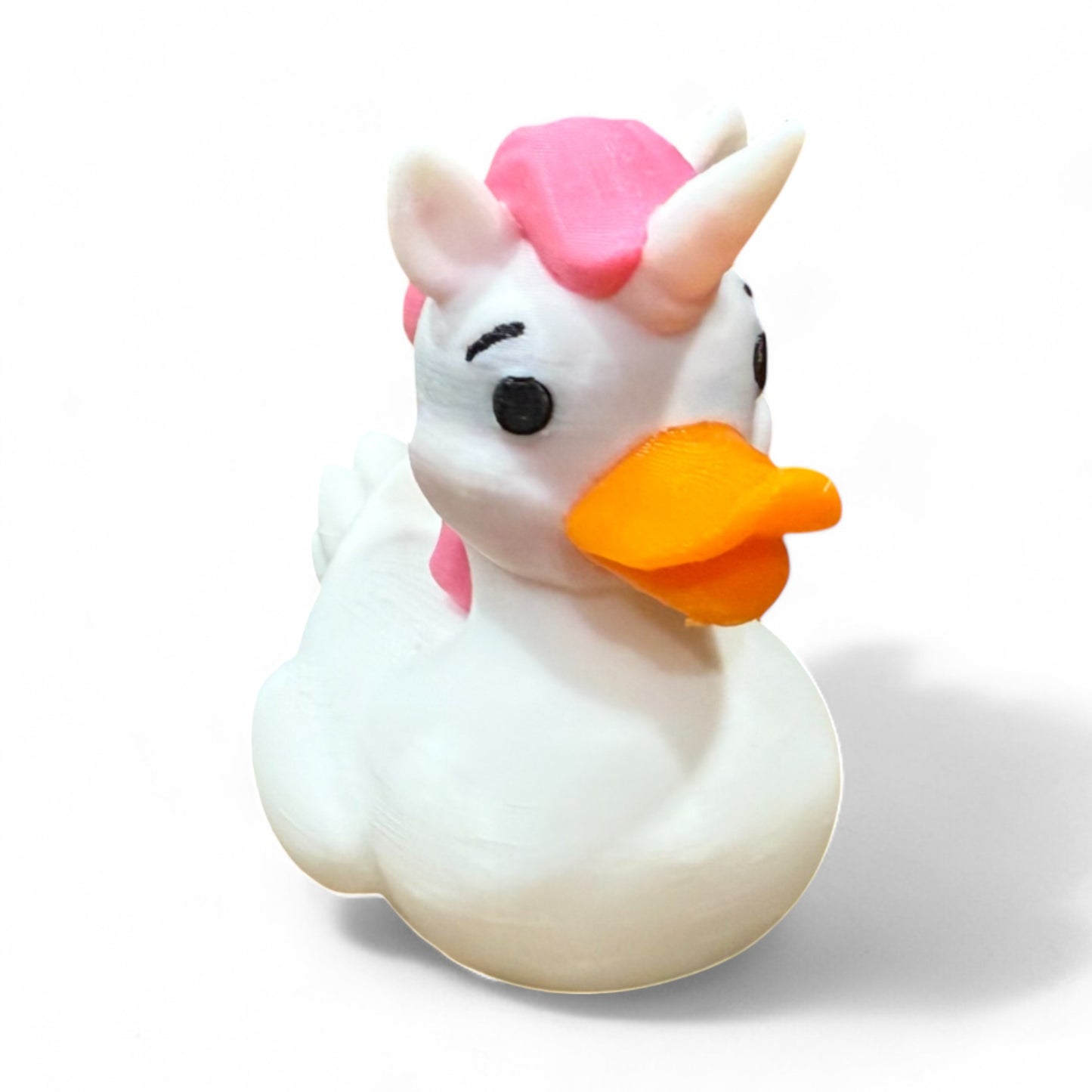Unicorn Duck – 3D-Printed Fantasy Duck with Horn, Mane & Magical Charm 3D-Printed Duck - Jeep Accessory - Rubber Duck - Great for ducking
