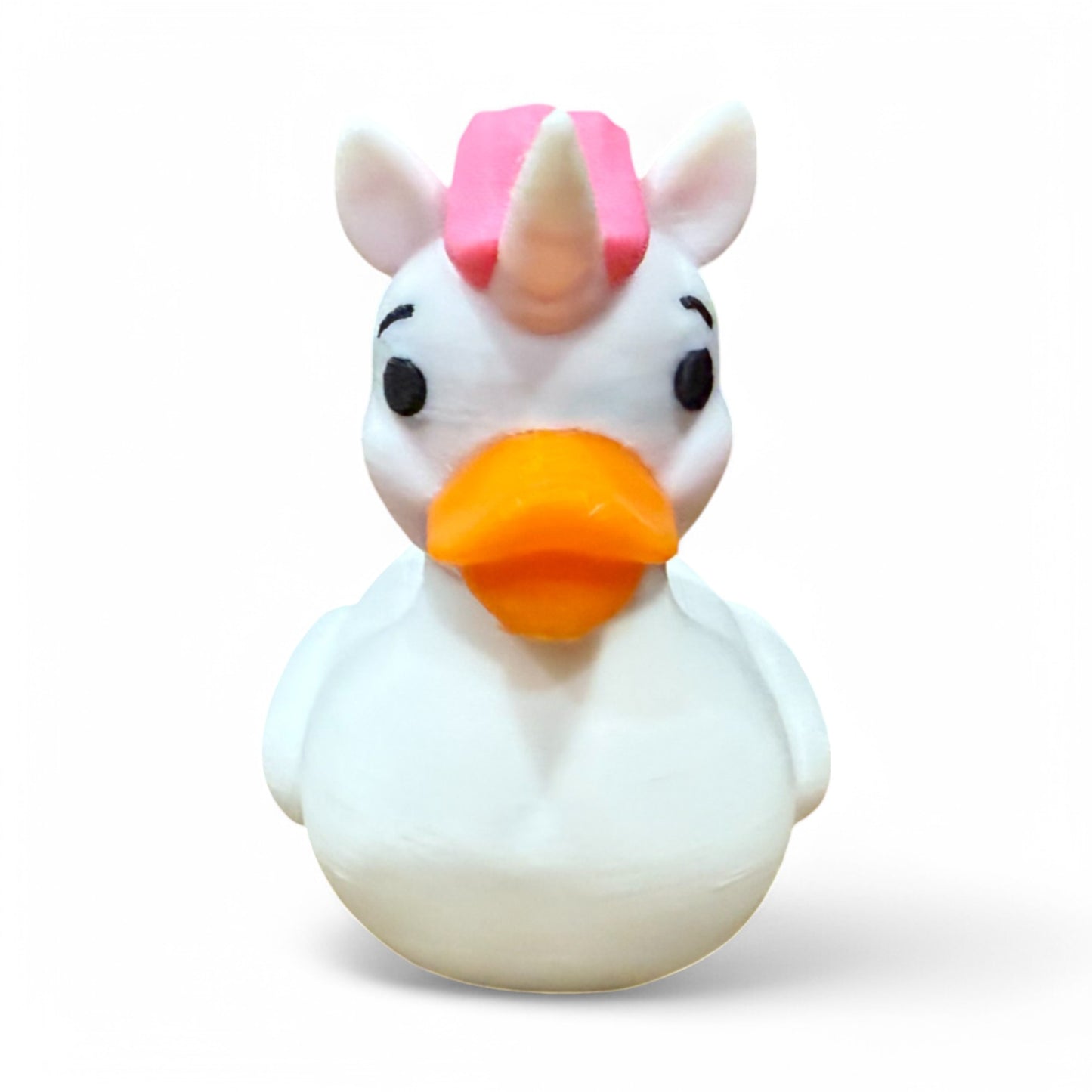 Unicorn Duck – 3D-Printed Fantasy Duck with Horn, Mane & Magical Charm 3D-Printed Duck - Jeep Accessory - Rubber Duck - Great for ducking