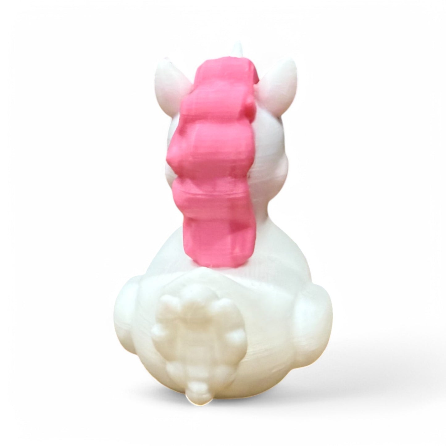 Unicorn Duck – 3D-Printed Fantasy Duck with Horn, Mane & Magical Charm 3D-Printed Duck - Jeep Accessory - Rubber Duck - Great for ducking