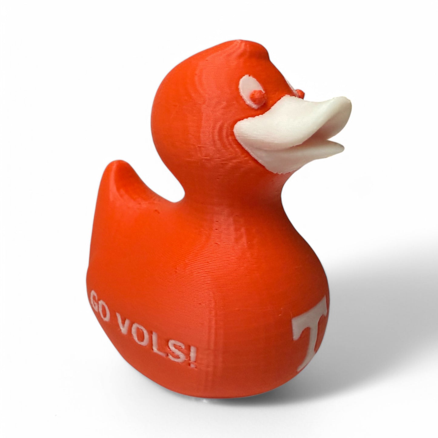 University of Tennessee Duck – 3D-Printed Duck in Official Orange & White Spirit 3D-Printed Duck - Jeep Accessory - Rubber Duck - Great for ducking