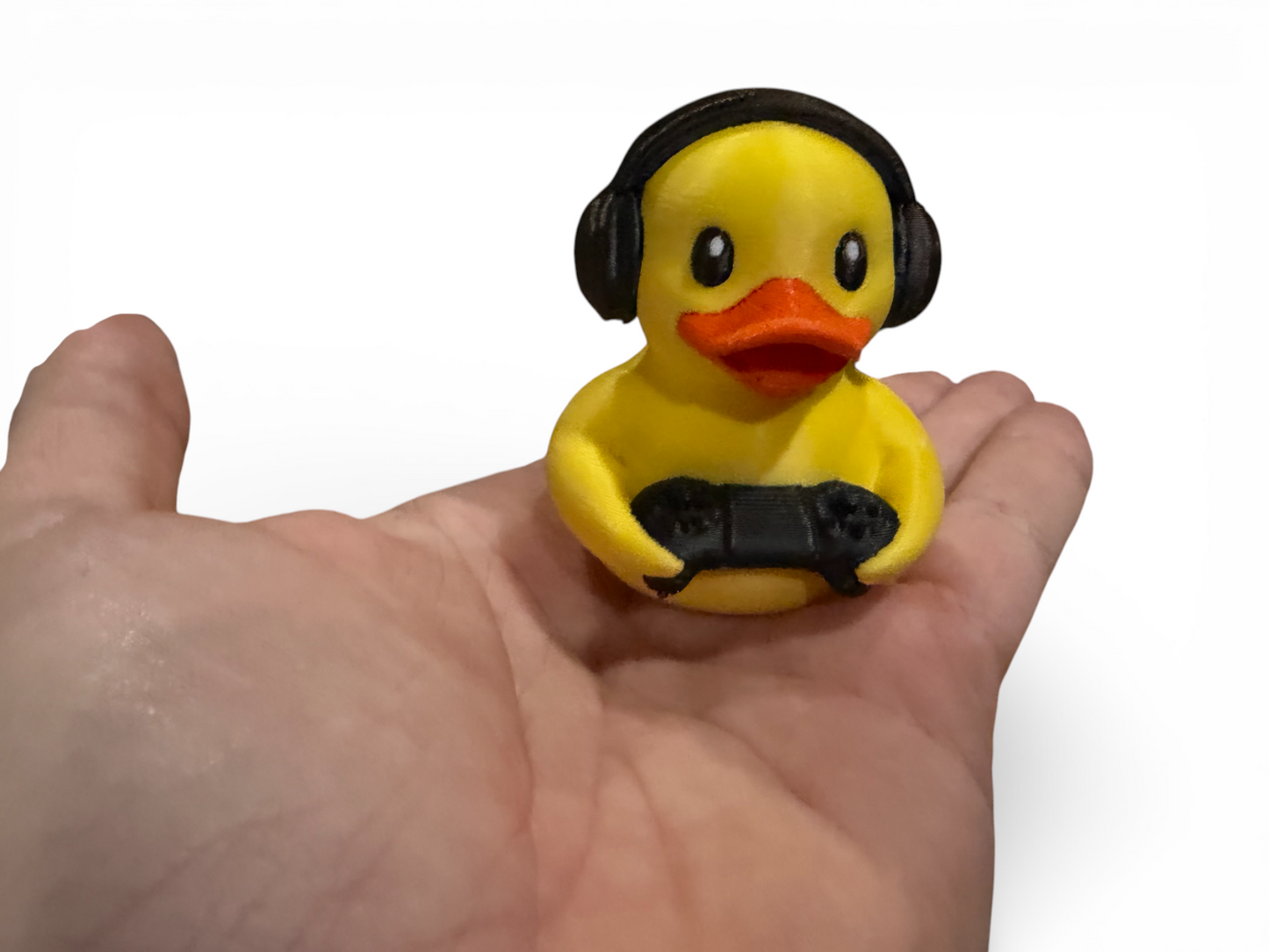 Video Game Duck with Controller – Gamer Desk Duck Collectible 3D-Printed Duck - Jeep Accessory - Rubber Duck - Great for ducking