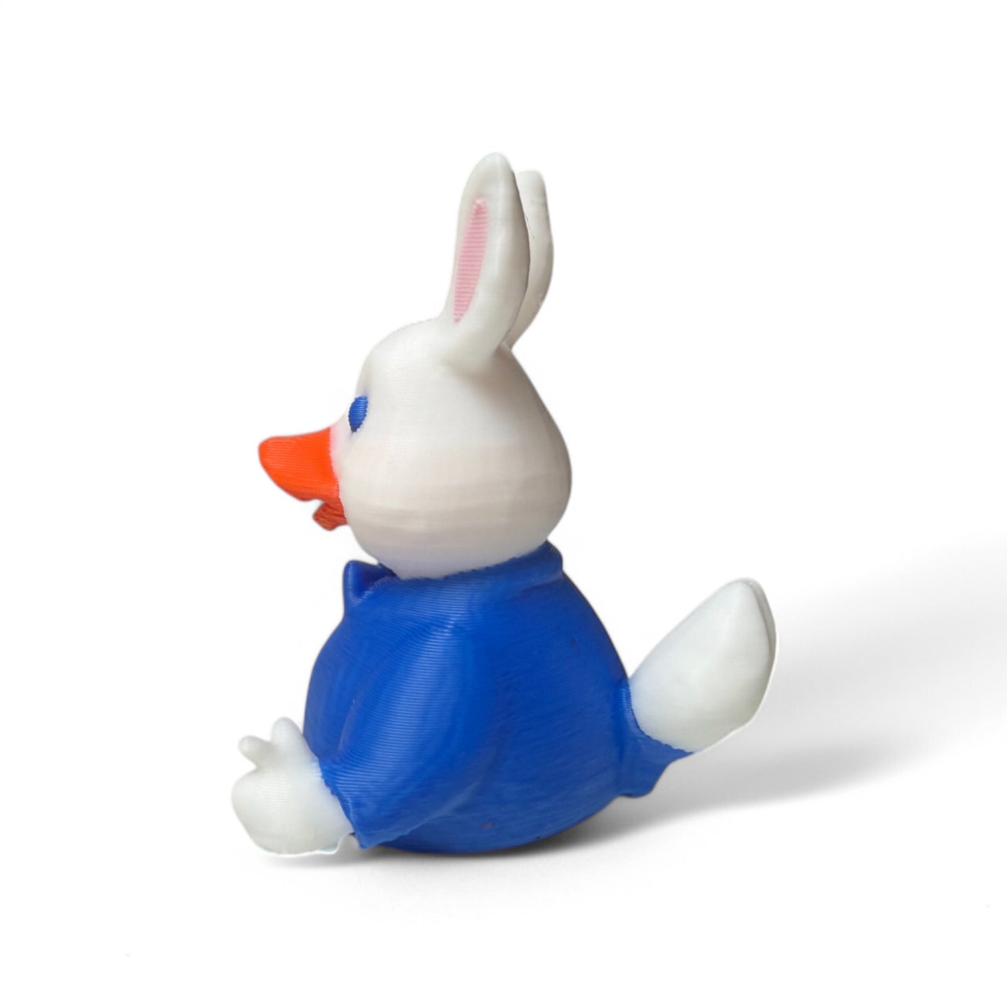 White Rabbit Duck 3D-Printed Duck - Jeep Accessory - Rubber Duck - Great for ducking