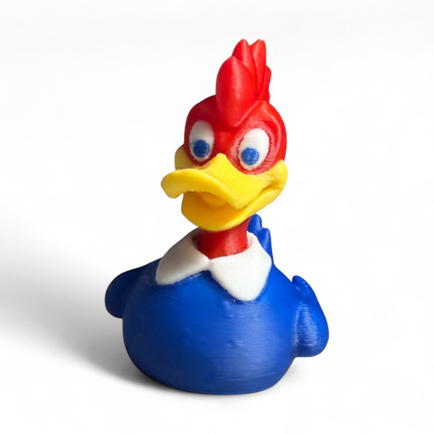 Woodpecker Duck – Forest Bird Gift for Nature Lovers & Car Dashboard Fun 3D-Printed Duck - Jeep Accessory - Rubber Duck - Great for ducking