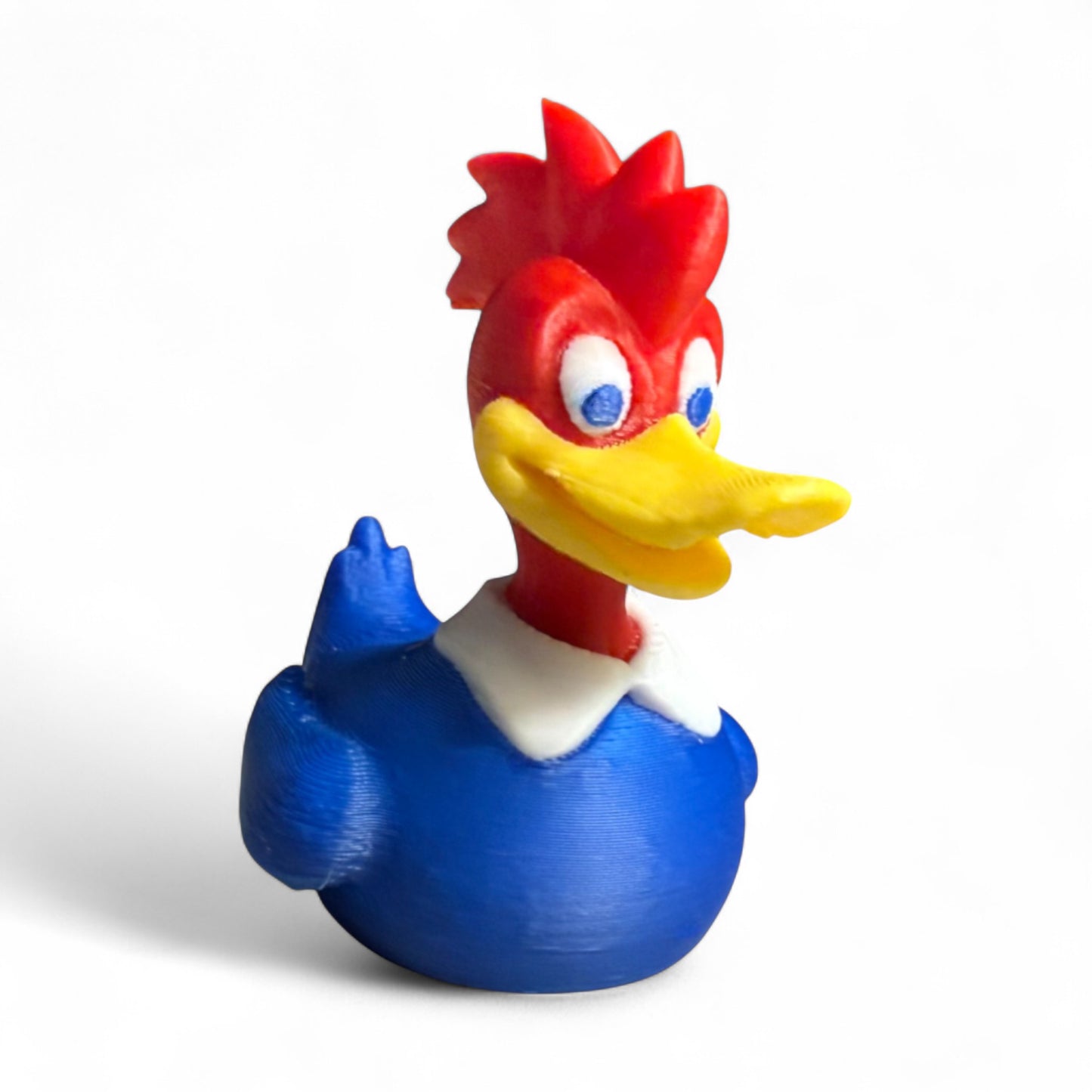 Woodpecker Duck – Forest Bird Gift for Nature Lovers & Car Dashboard Fun 3D-Printed Duck - Jeep Accessory - Rubber Duck - Great for ducking