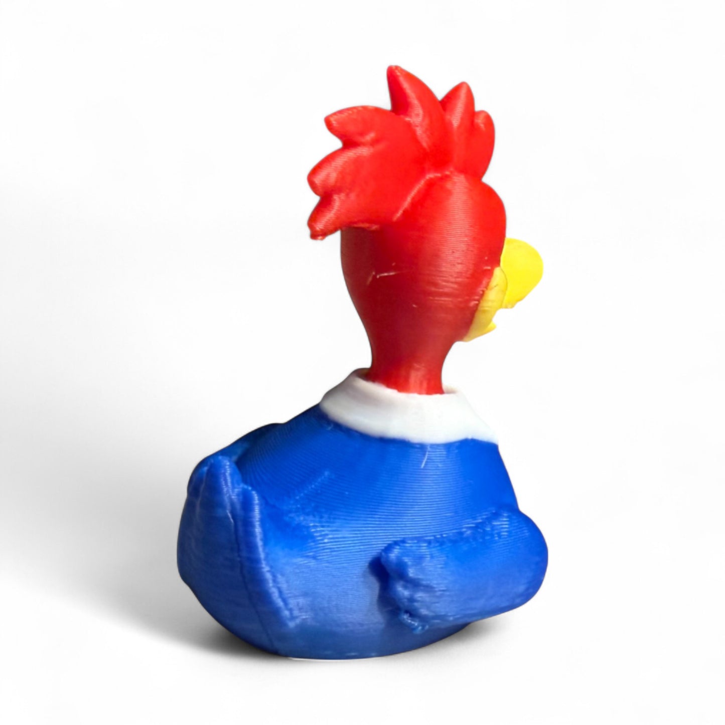 Woodpecker Duck – Forest Bird Gift for Nature Lovers & Car Dashboard Fun 3D-Printed Duck - Jeep Accessory - Rubber Duck - Great for ducking