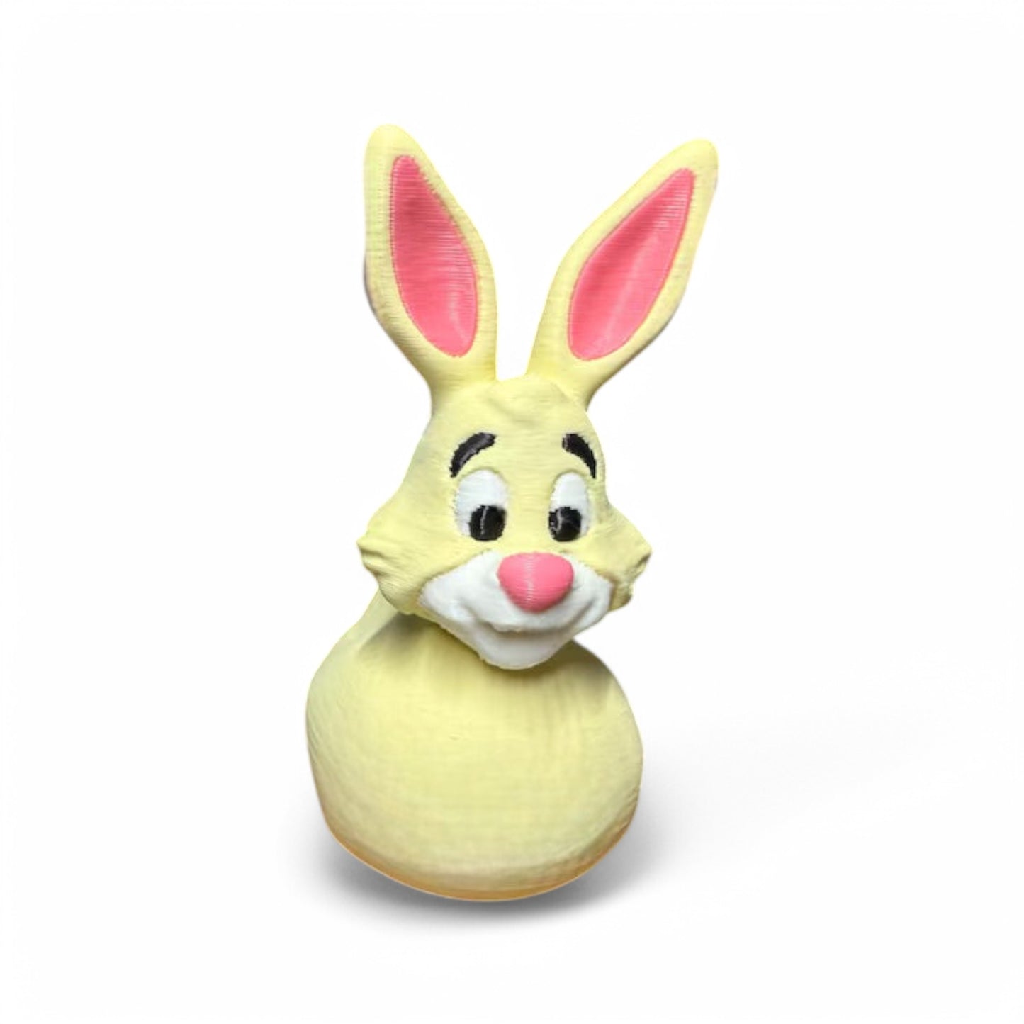 Yellow Rabbit Duck – 3D-Printed Bunny Duck with Ears, Tail & Spring Vibes 3D-Printed Duck - Jeep Accessory - Rubber Duck - Great for ducking