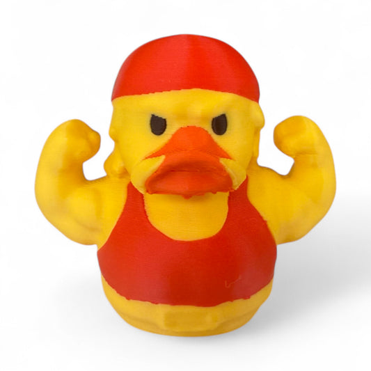 80s Wrestler Duck – Retro Bandana Duck for Wrestling Fans & Collectors 3D-Printed Duck - Jeep Accessory - Rubber Duck - Great for ducking