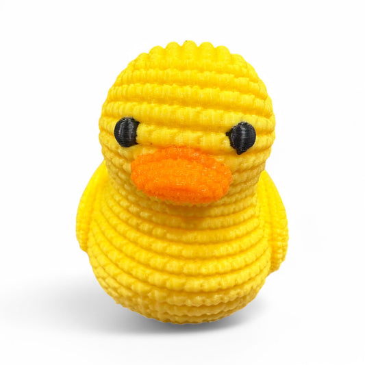 Adorable Knitted Duck 3D-Printed Duck - Jeep Accessory - Rubber Duck - Great for ducking