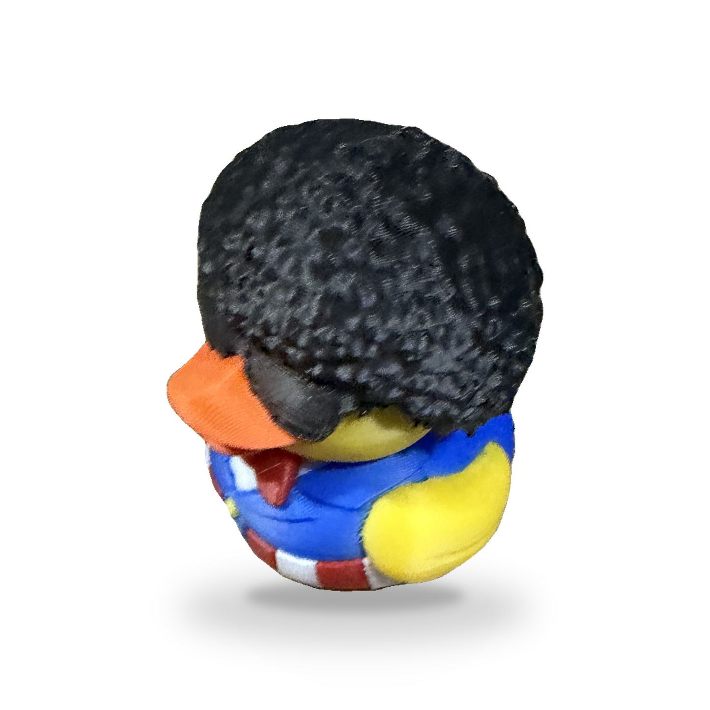 Afro American Patriot Duck - yellow 3D Printed Collectible Desk Decor Gift 3D-Printed Duck - Jeep Accessory - Rubber Duck - Great for ducking