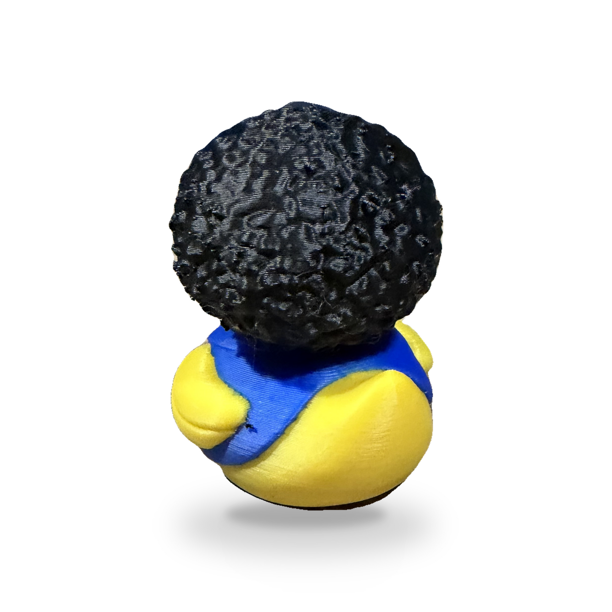 Afro American Patriot Duck - yellow 3D Printed Collectible Desk Decor Gift 3D-Printed Duck - Jeep Accessory - Rubber Duck - Great for ducking