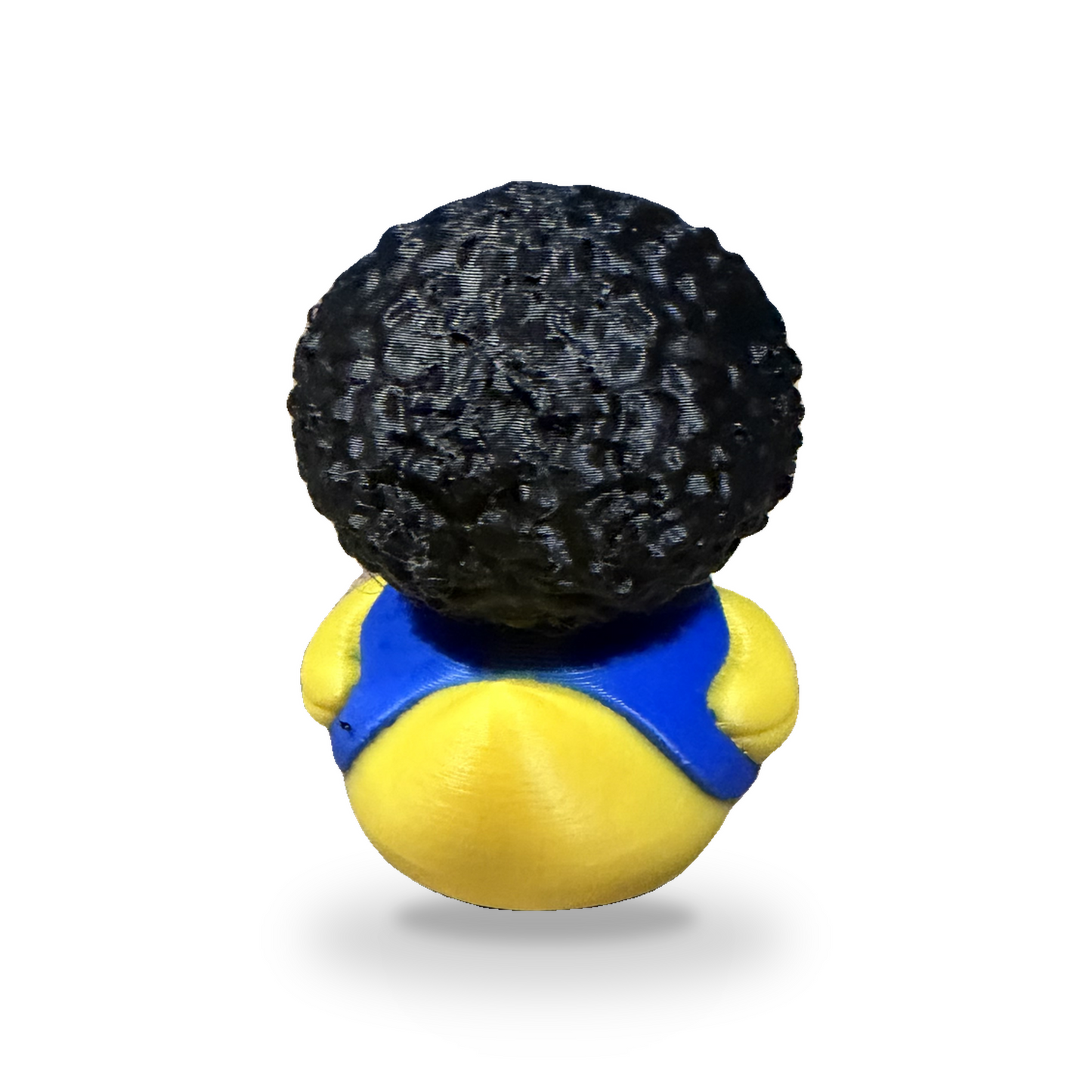 Afro American Patriot Duck - yellow 3D Printed Collectible Desk Decor Gift 3D-Printed Duck - Jeep Accessory - Rubber Duck - Great for ducking