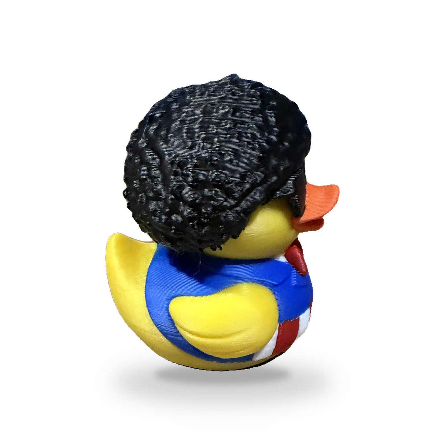 Afro American Patriot Duck - yellow 3D Printed Collectible Desk Decor Gift 3D-Printed Duck - Jeep Accessory - Rubber Duck - Great for ducking
