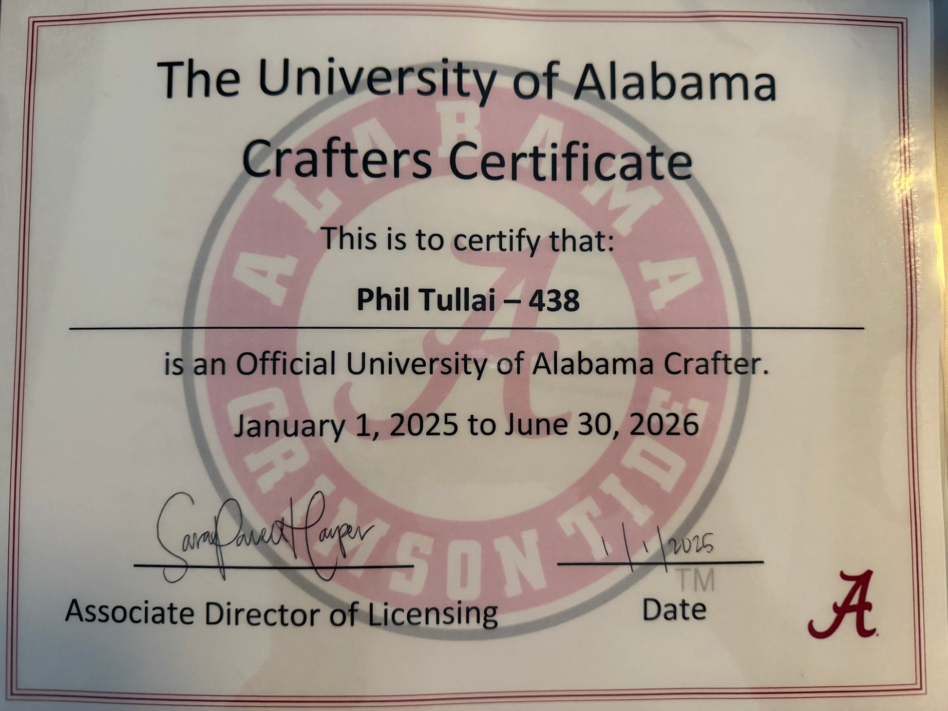 Alabama Crimson Tide Duck – The Only Officially Licensed Alabama Duck 3D-Printed Duck - Jeep Accessory - Rubber Duck - Great for ducking