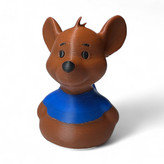Baby Kangaroo Duck – Pouch-Sized Cuteness in a Blue Tee 3D-Printed Duck - Jeep Accessory - Rubber Duck - Great for ducking