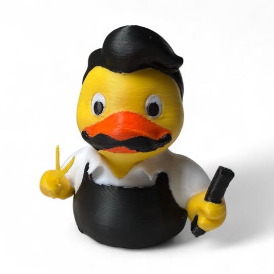 Barber Duck – Hair Stylist & Barber Shop Rubber Duck Collectible 3D-Printed Duck - Jeep Accessory - Rubber Duck - Great for ducking