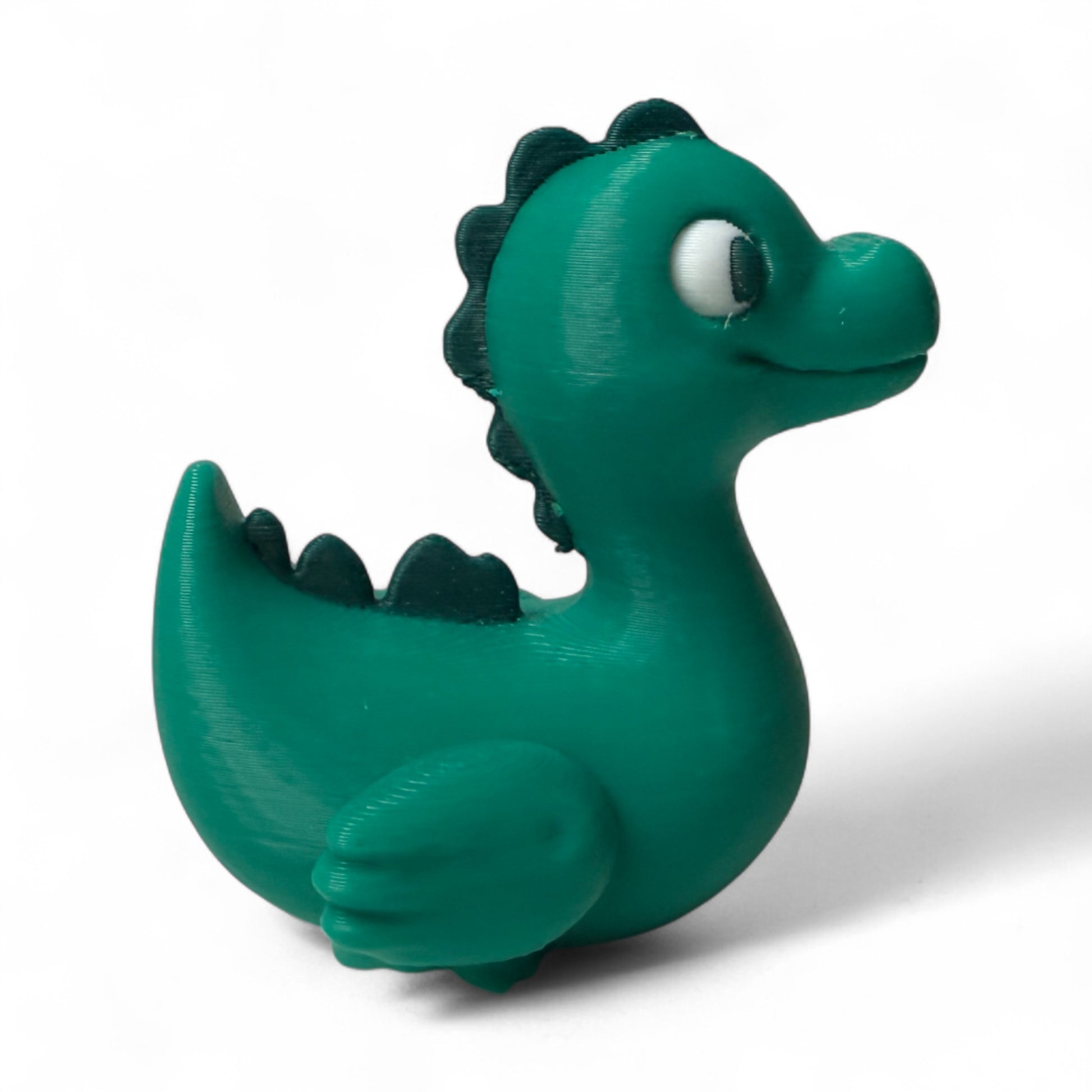 Billy the Brontosaurus Duck – 3D-Printed Dinosaur Duck with Long Neck & Jurassic Charm for Vehicle Dashboard 3D-Printed Duck - Jeep Accessory - Rubber Duck - Great for ducking