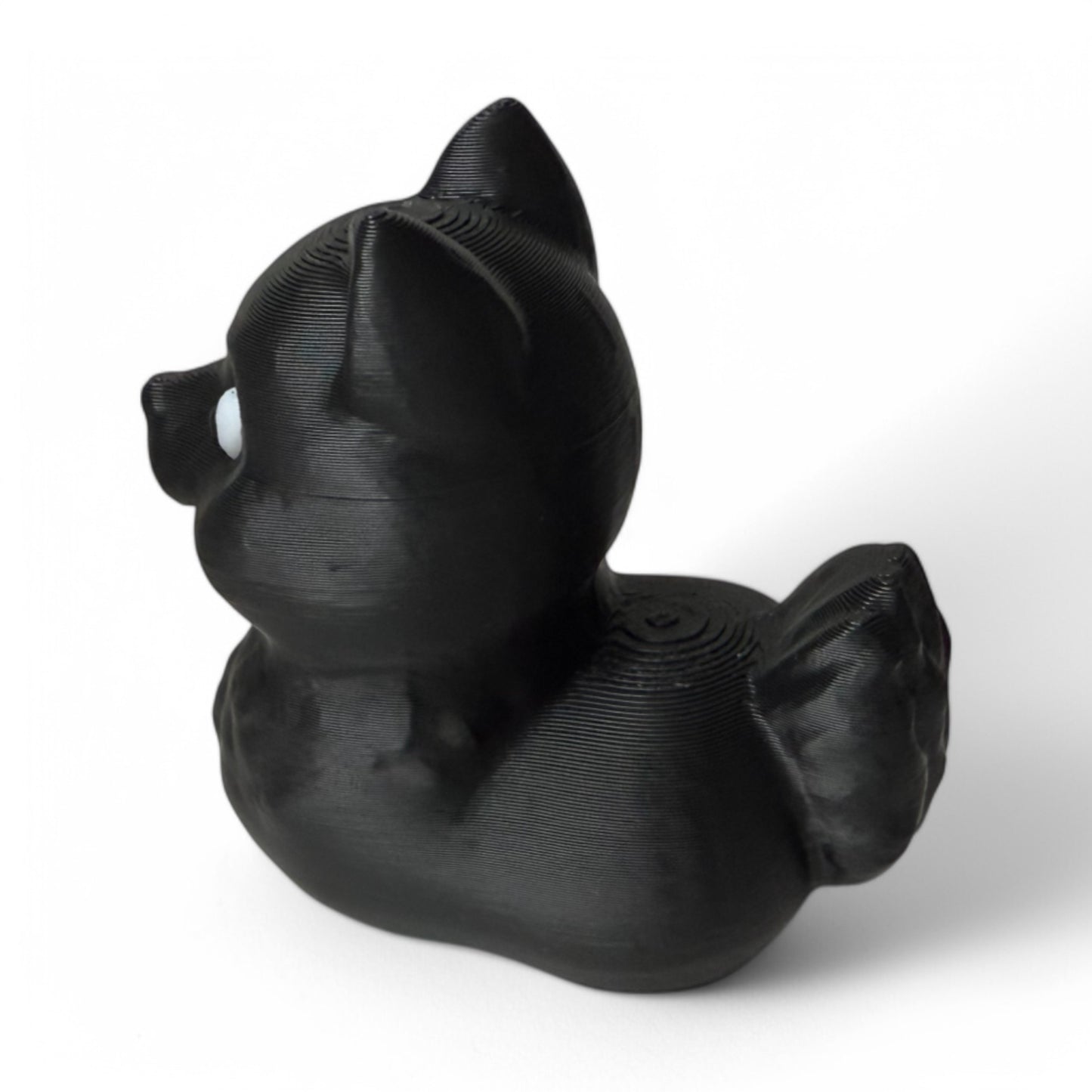 Black Pomeranian Duck – Fluffy & Fierce Pup-Duck Collectible 3D-Printed Duck - Jeep Accessory - Rubber Duck - Great for ducking