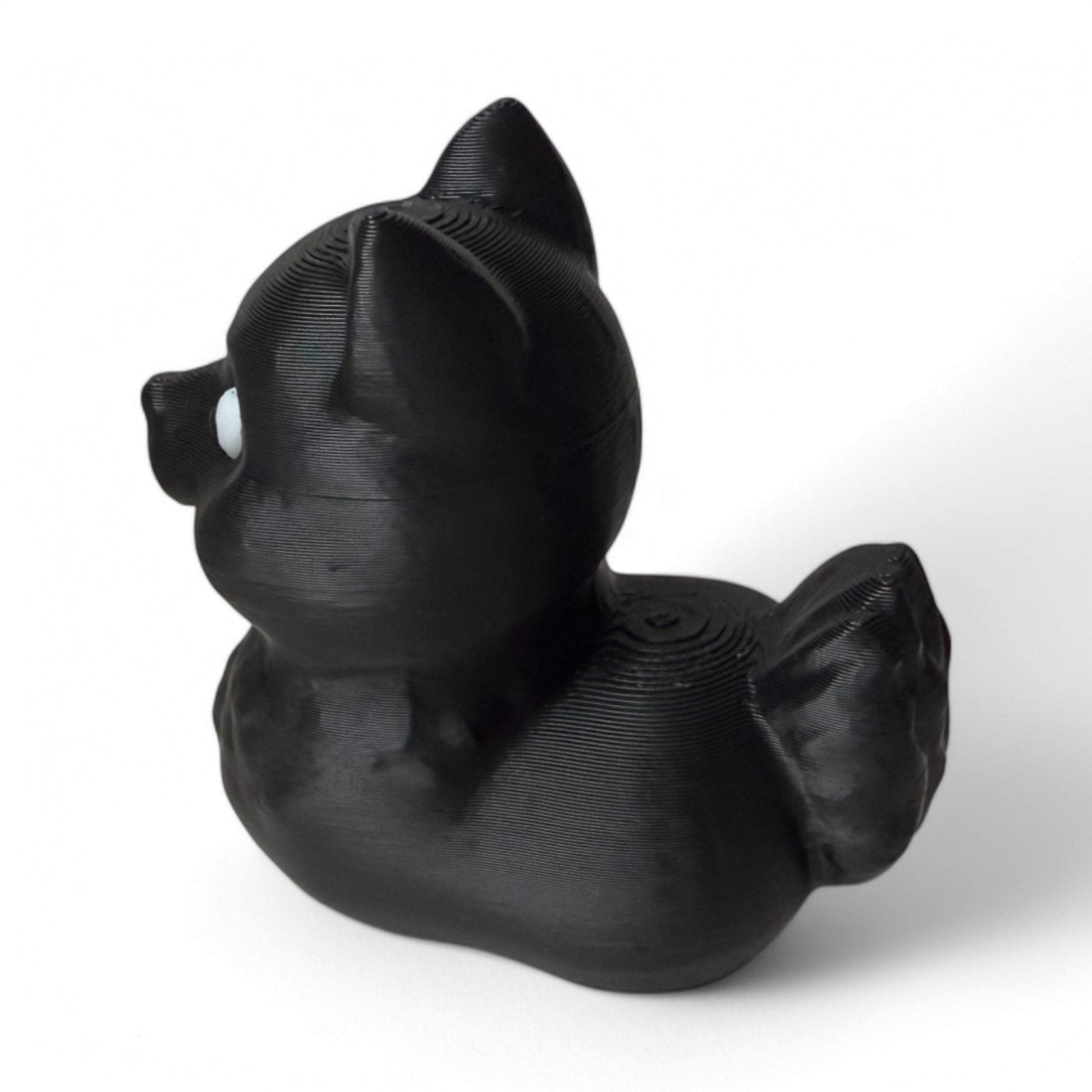 Black Pomeranian Duck – Fluffy & Fierce Pup-Duck Collectible 3D-Printed Duck - Jeep Accessory - Rubber Duck - Great for ducking